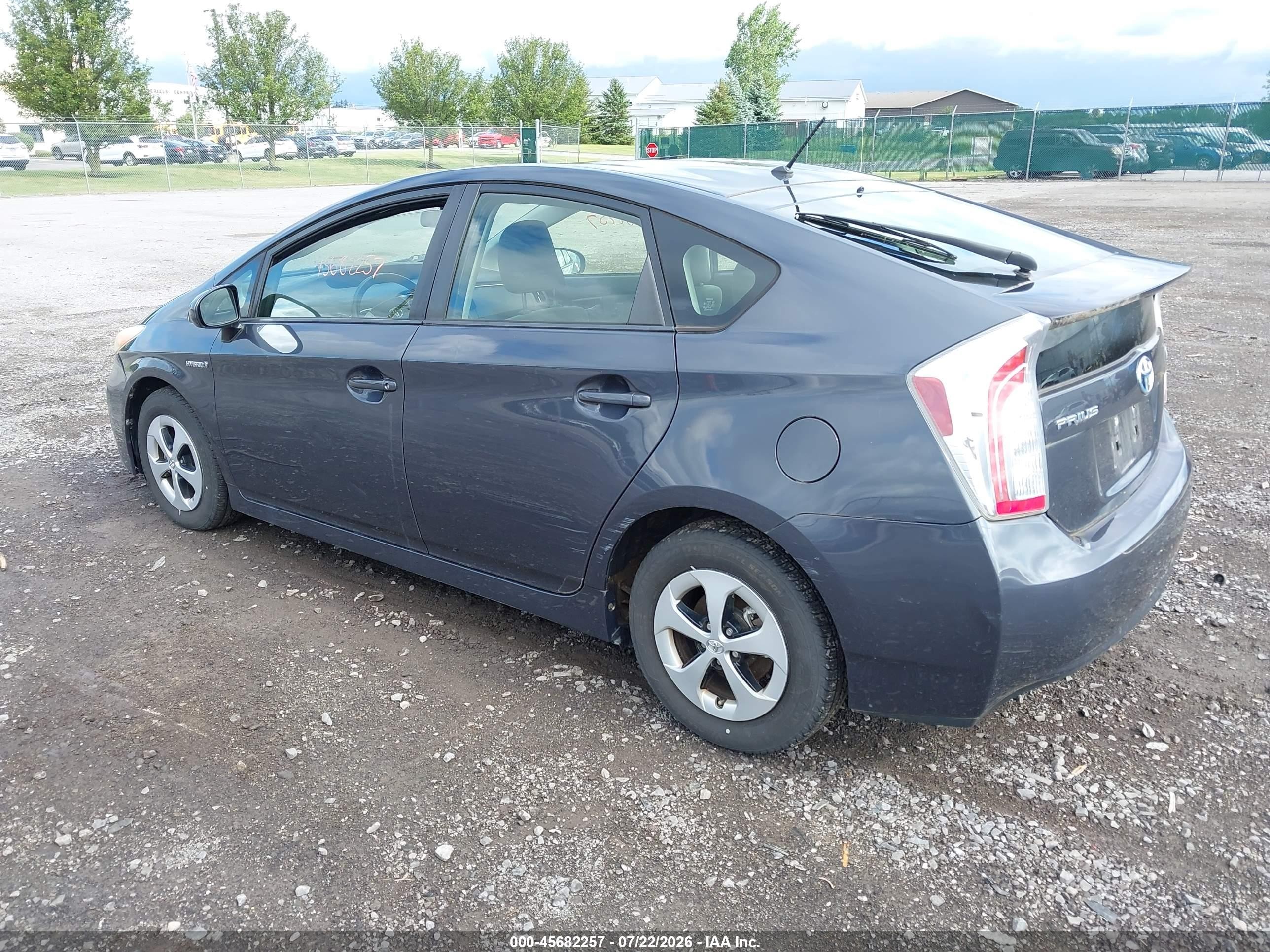 2012 Toyota Prius Two Gray vin: JTDKN3DU6C1528990