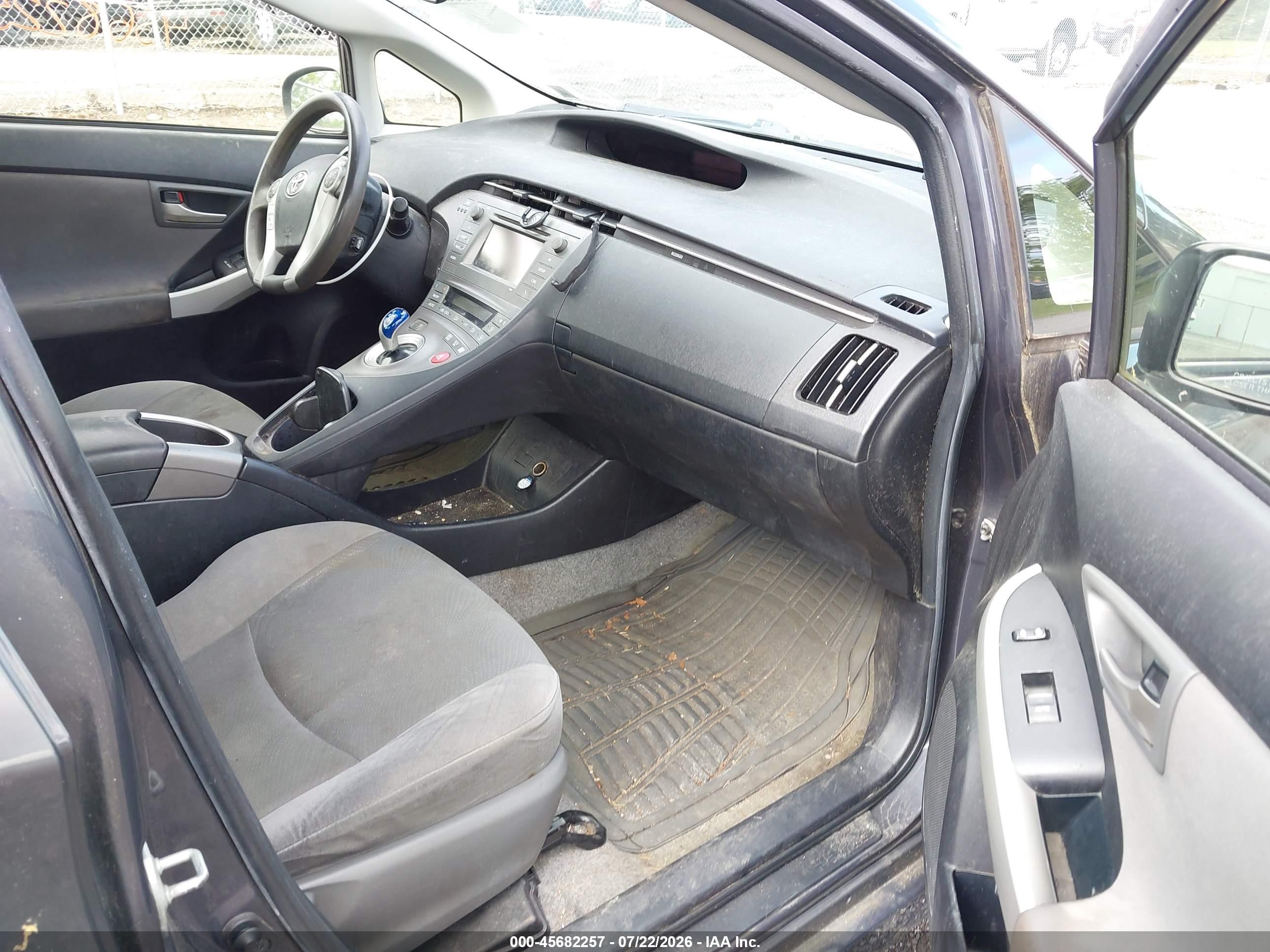 2012 Toyota Prius Two Gray vin: JTDKN3DU6C1528990