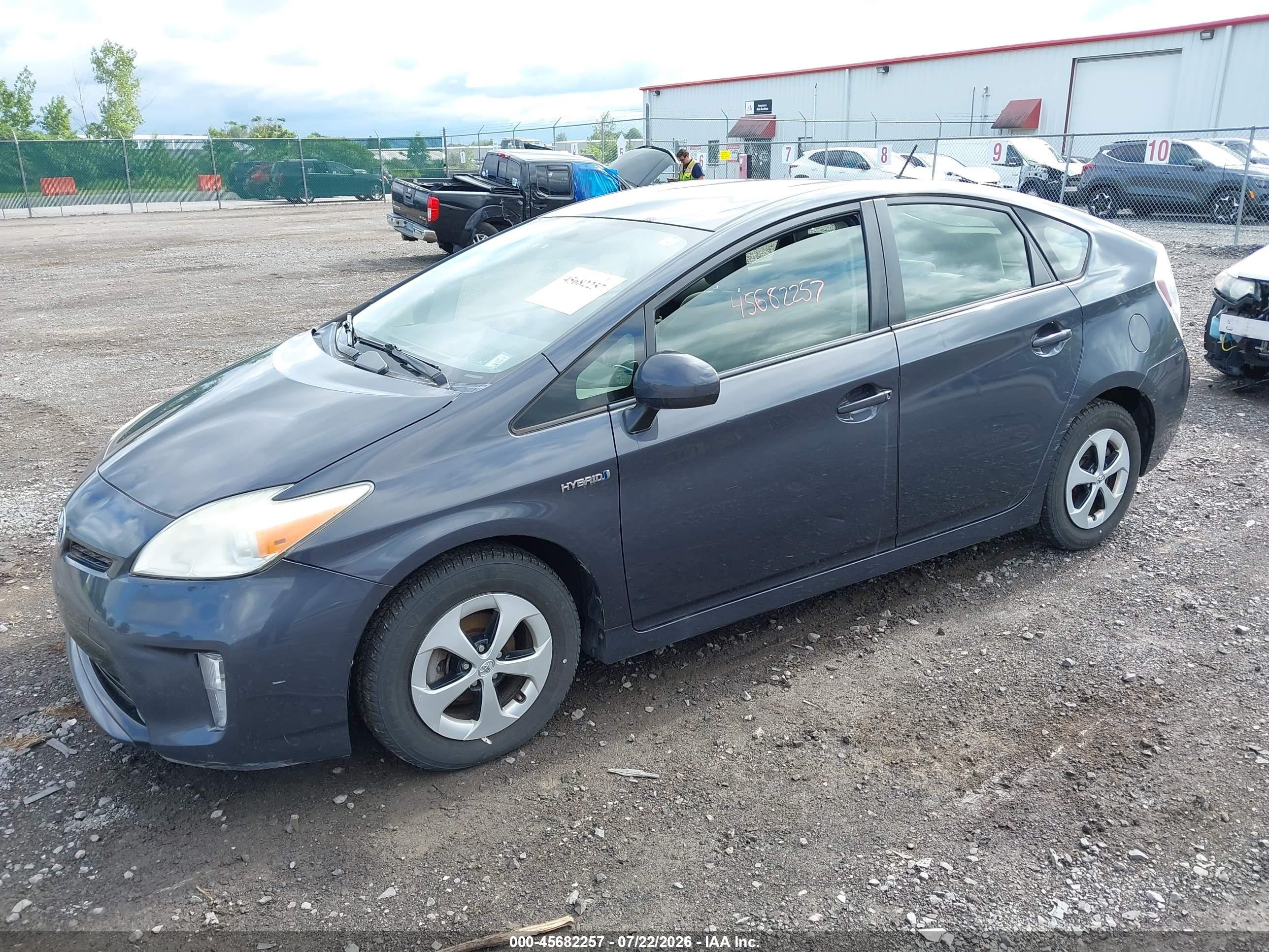 2012 Toyota Prius Two Gray vin: JTDKN3DU6C1528990
