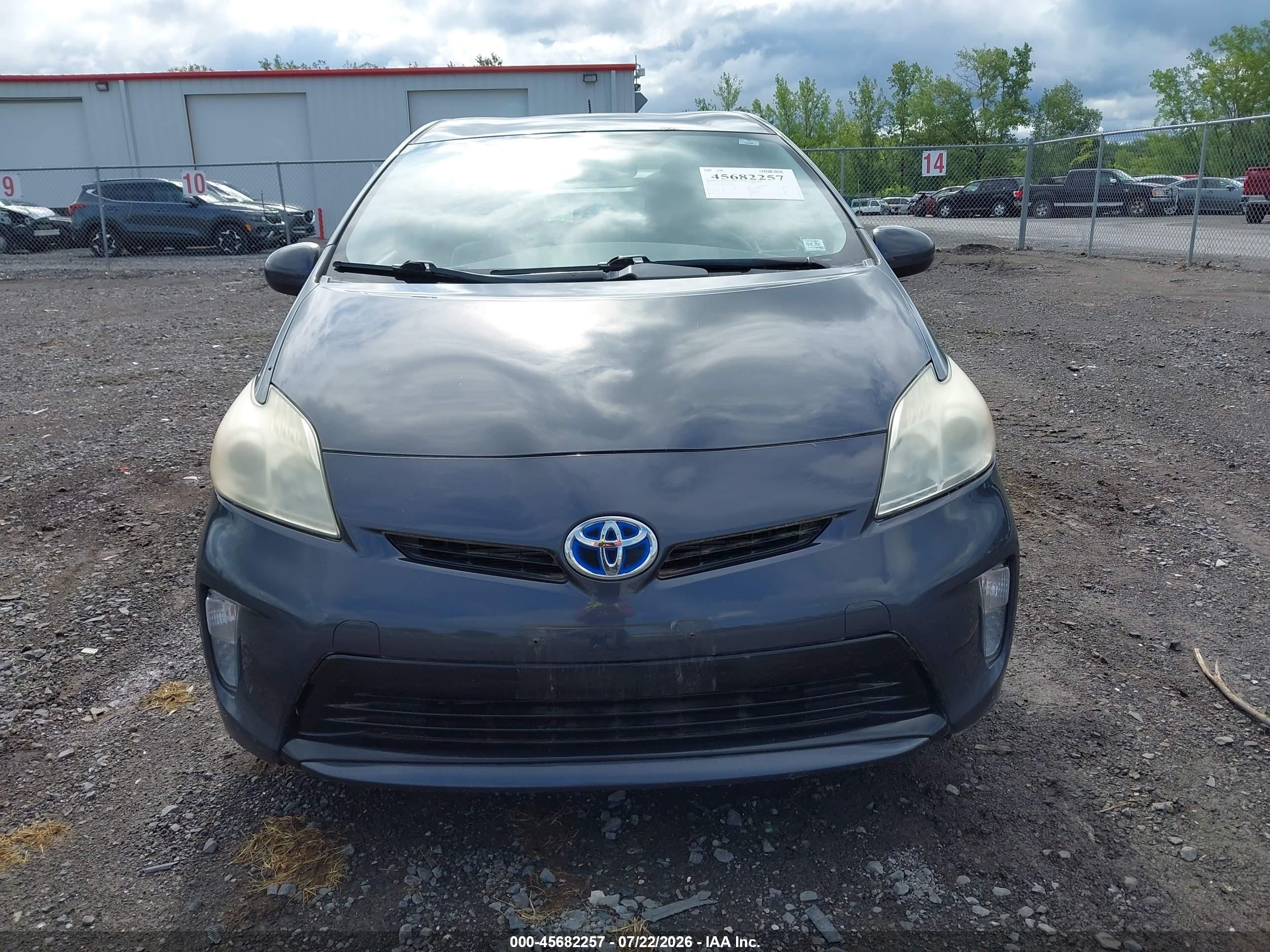 2012 Toyota Prius Two Gray vin: JTDKN3DU6C1528990