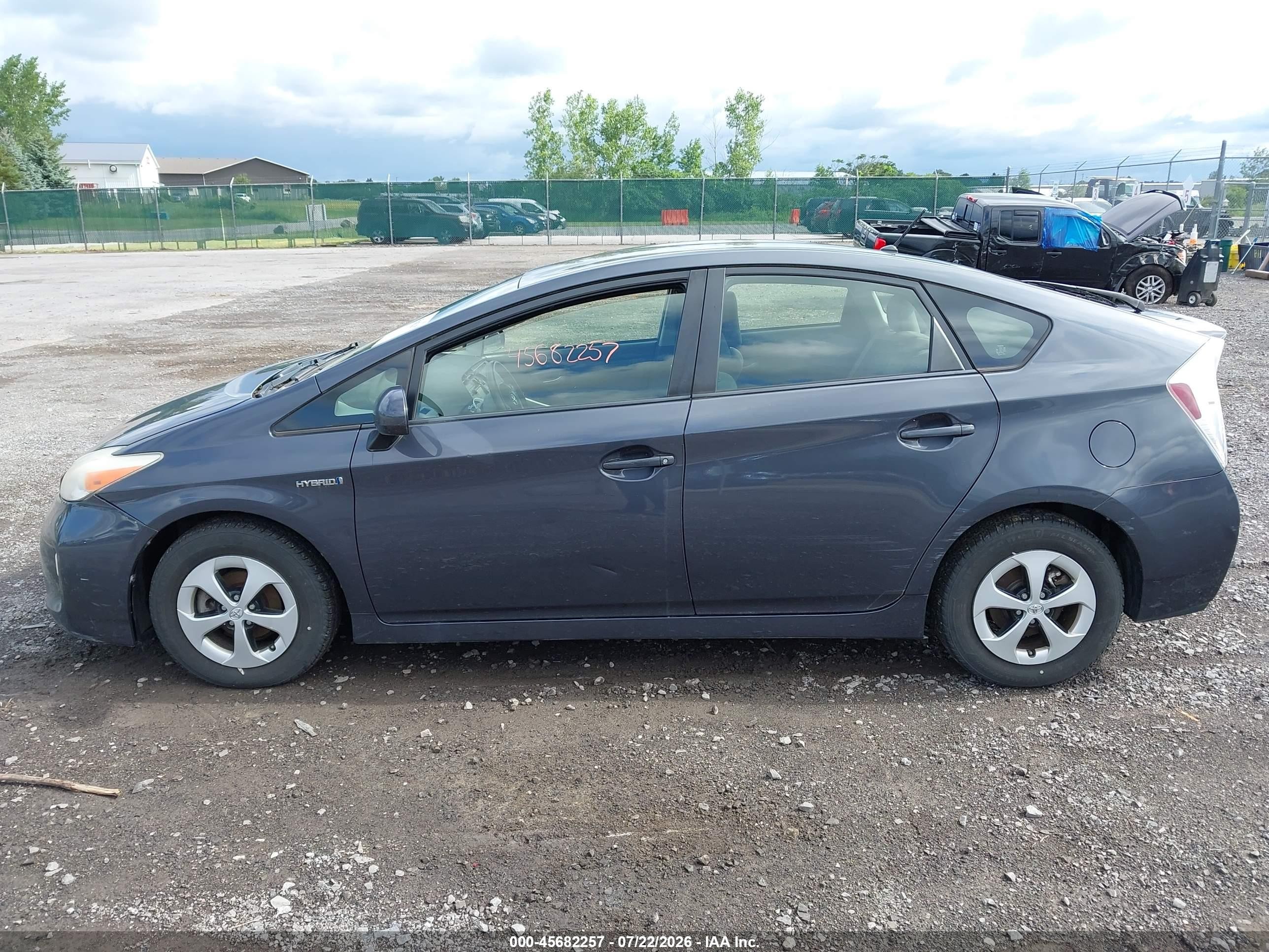2012 Toyota Prius Two Gray vin: JTDKN3DU6C1528990