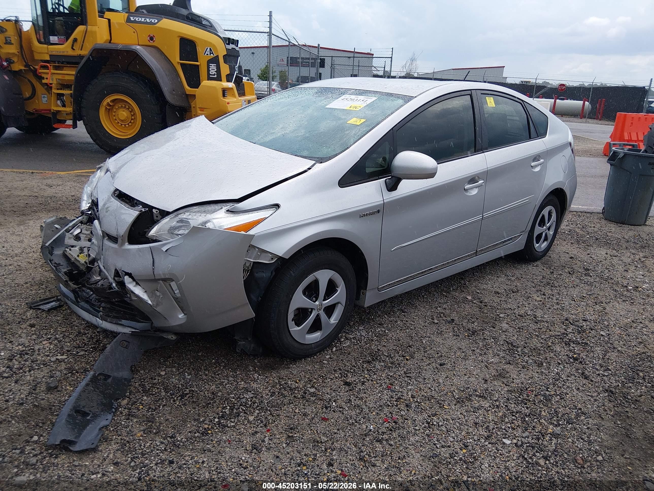 2012 Toyota Prius Two Silver vin: JTDKN3DU6C1534563