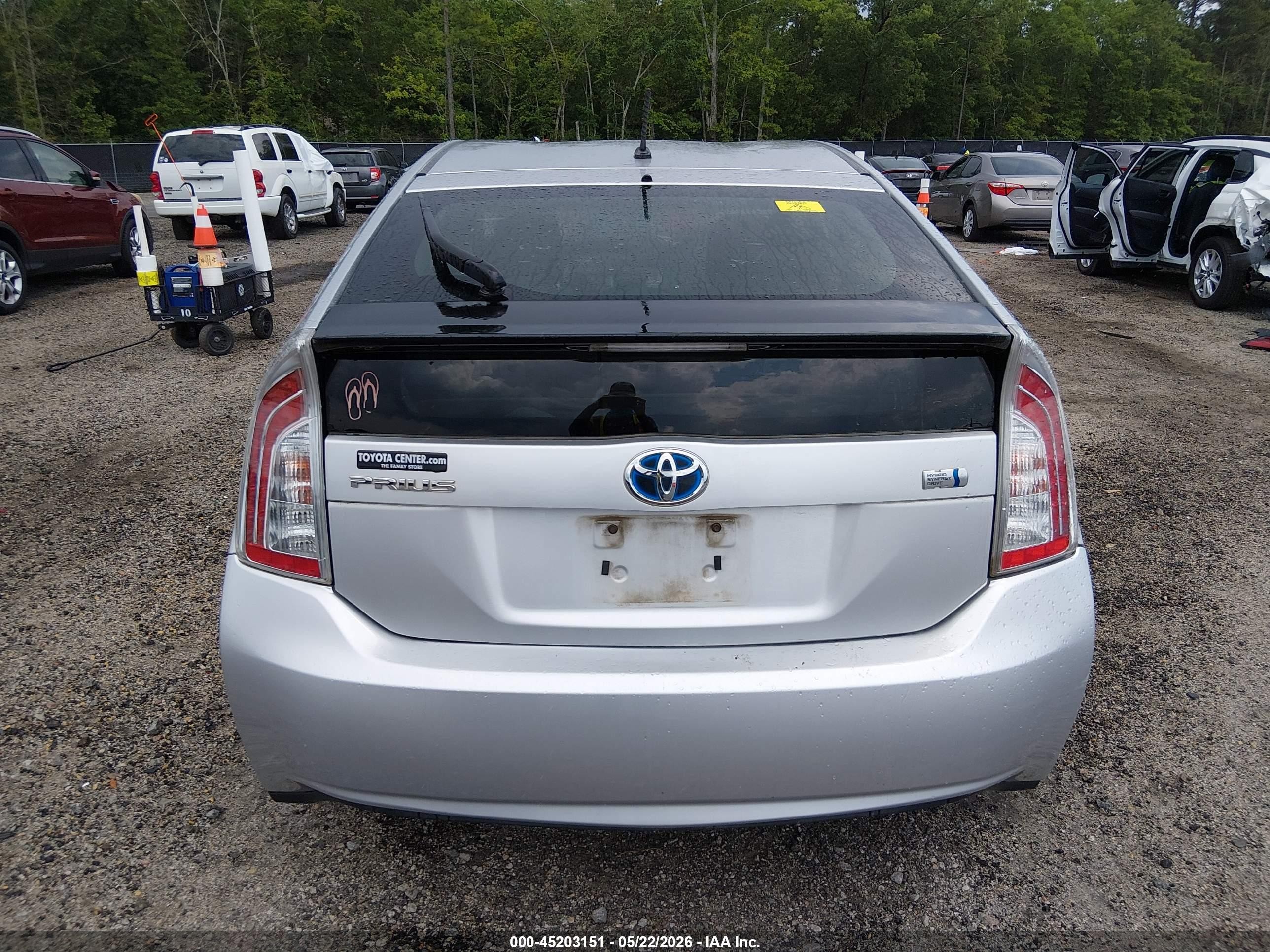 2012 Toyota Prius Two Silver vin: JTDKN3DU6C1534563