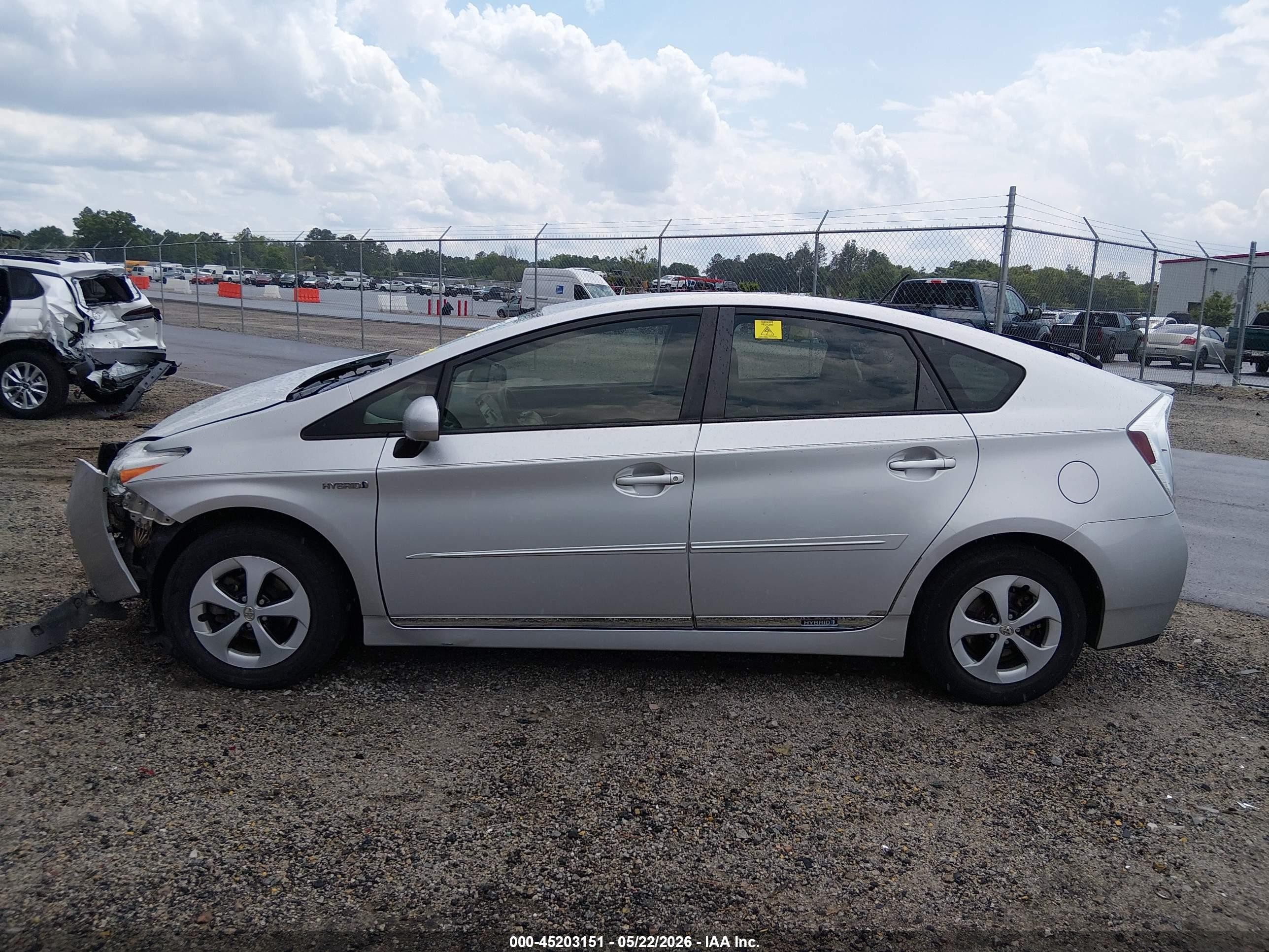 2012 Toyota Prius Two Silver vin: JTDKN3DU6C1534563