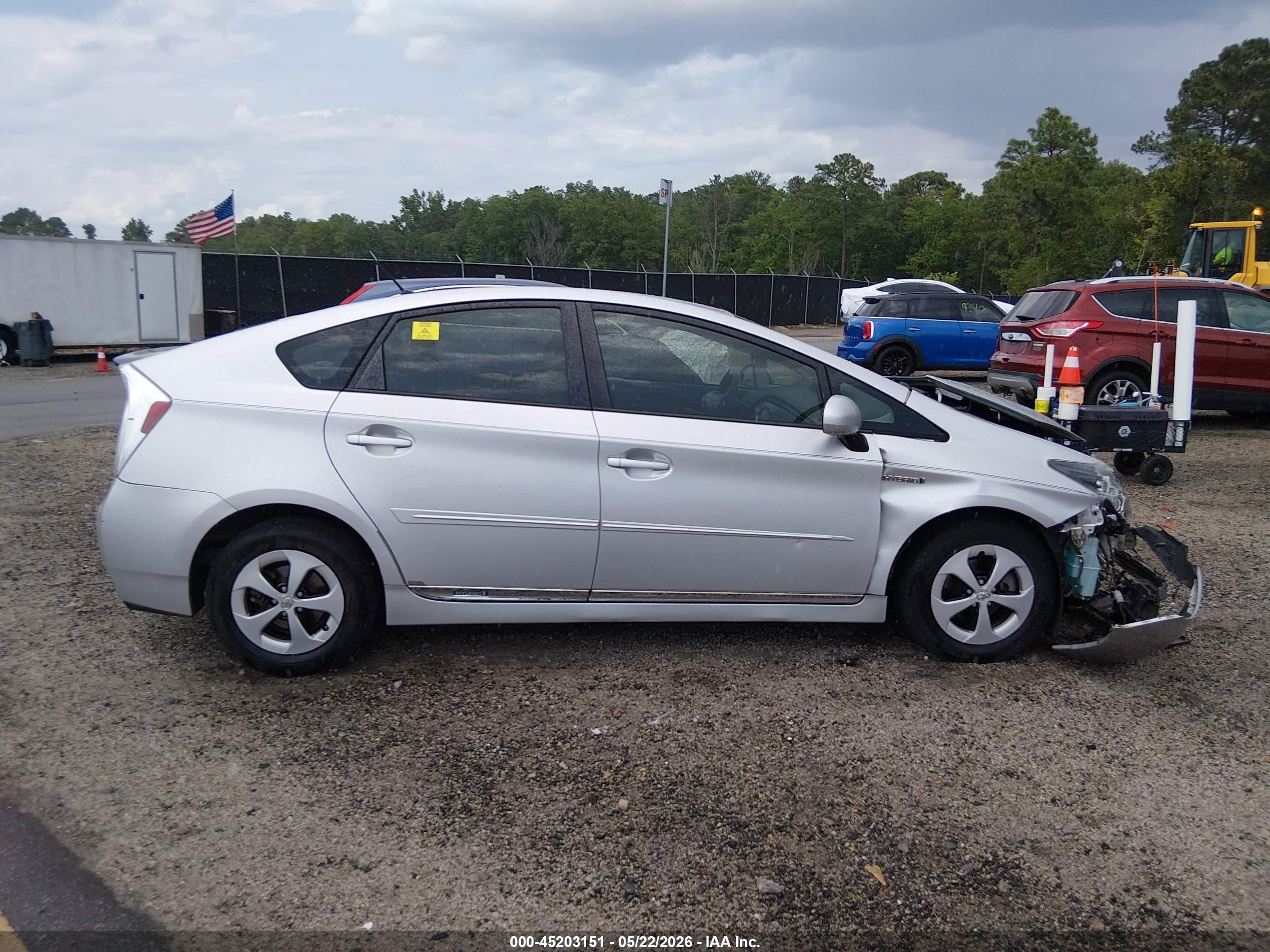 2012 Toyota Prius Two Silver vin: JTDKN3DU6C1534563