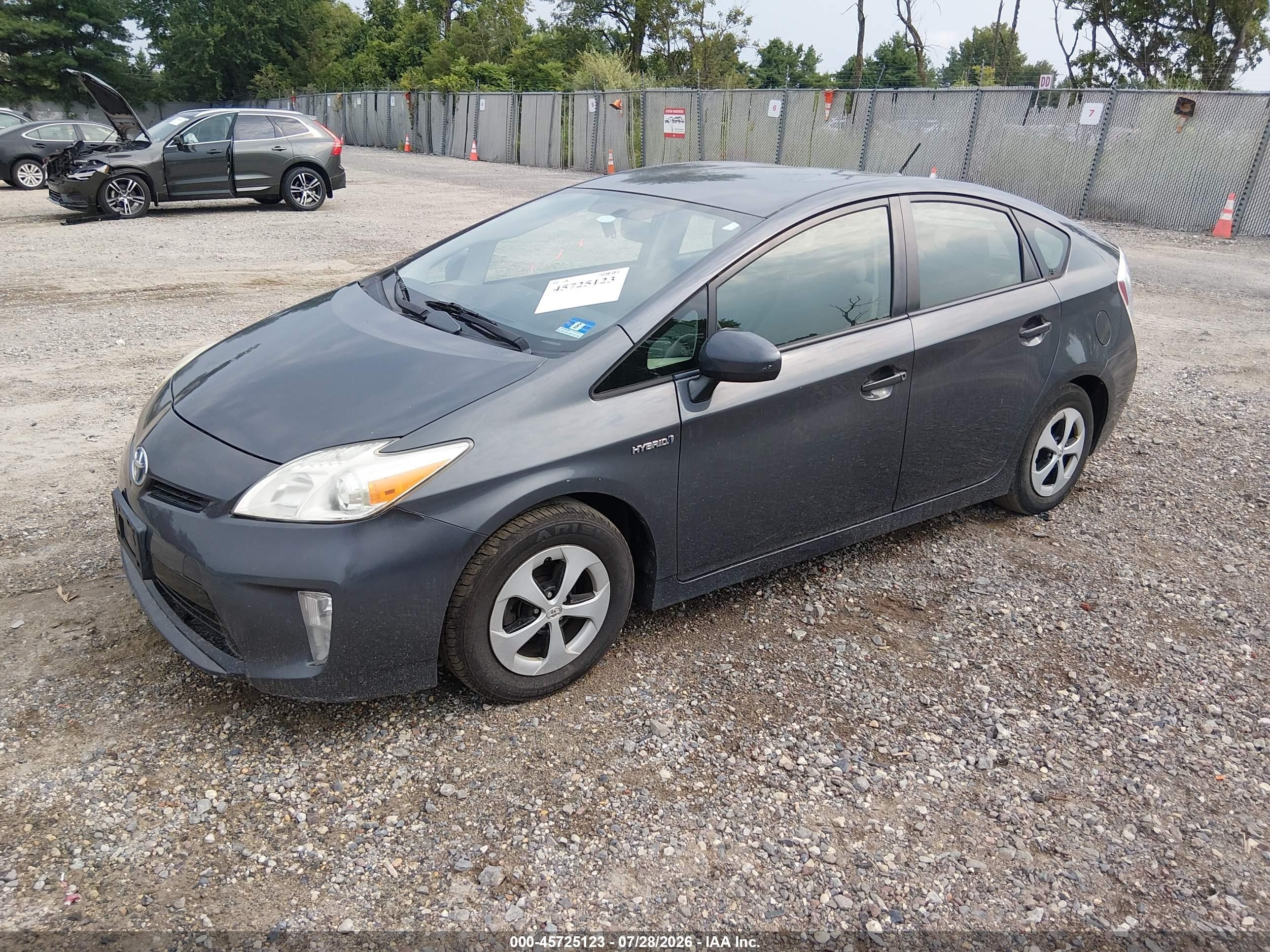 2012 Toyota Prius Two Gray vin: JTDKN3DU6C1543215