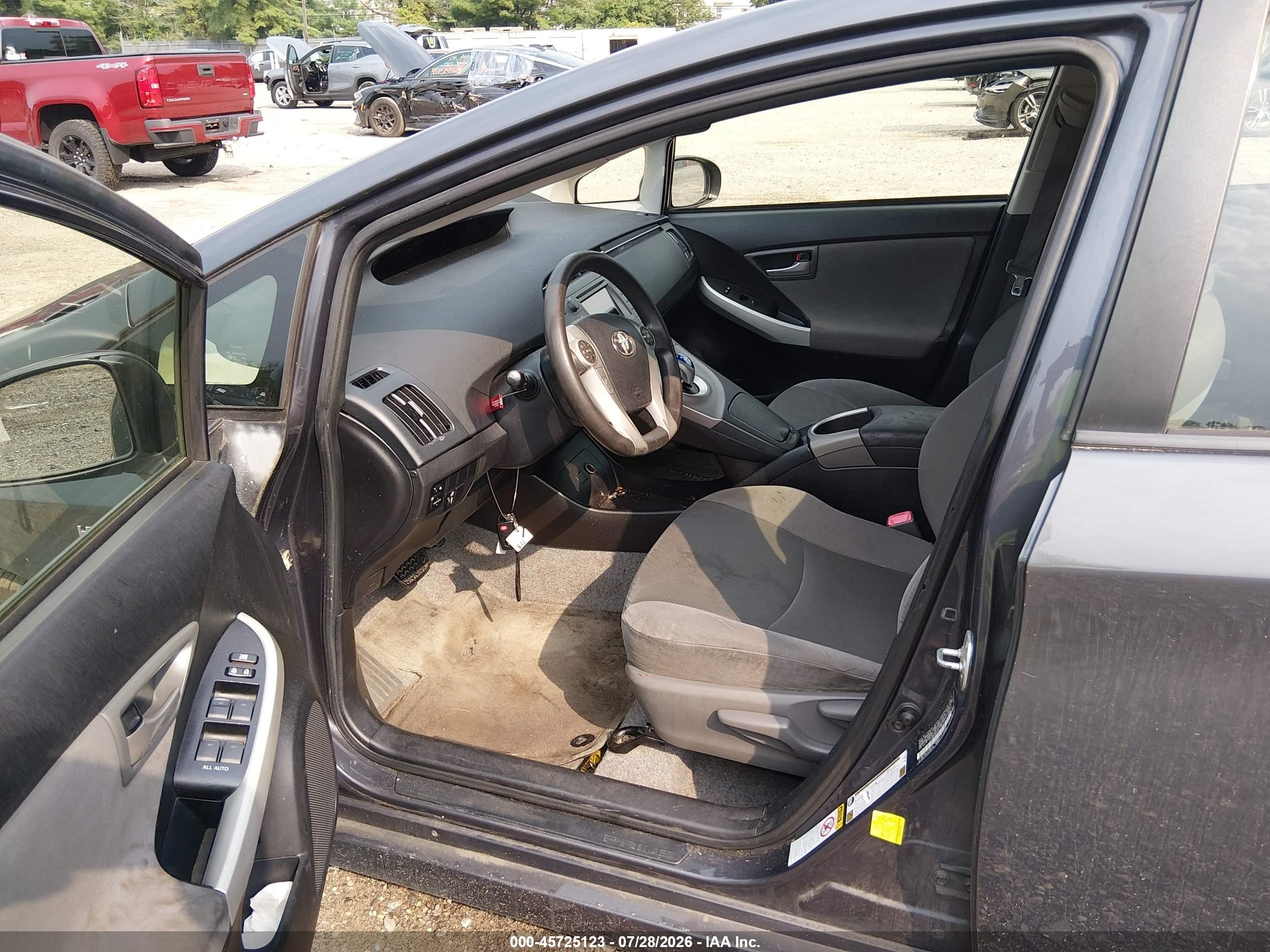 2012 Toyota Prius Two Gray vin: JTDKN3DU6C1543215