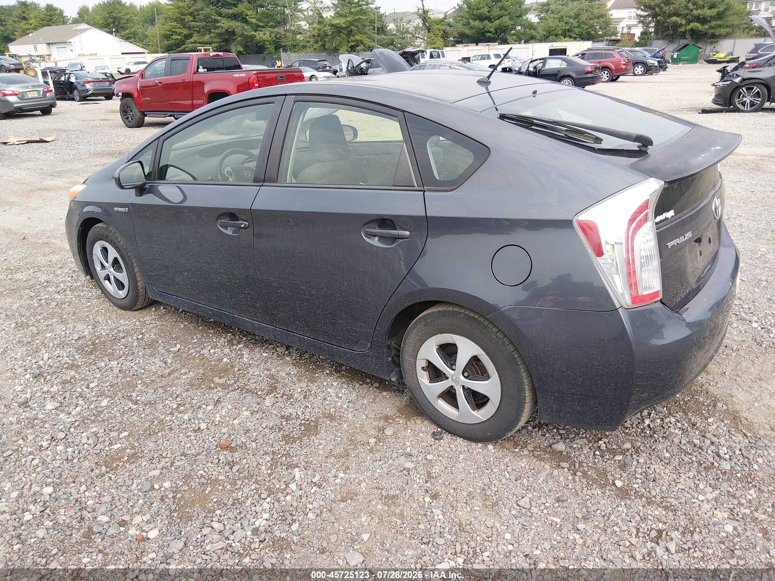 2012 Toyota Prius Two Gray vin: JTDKN3DU6C1543215