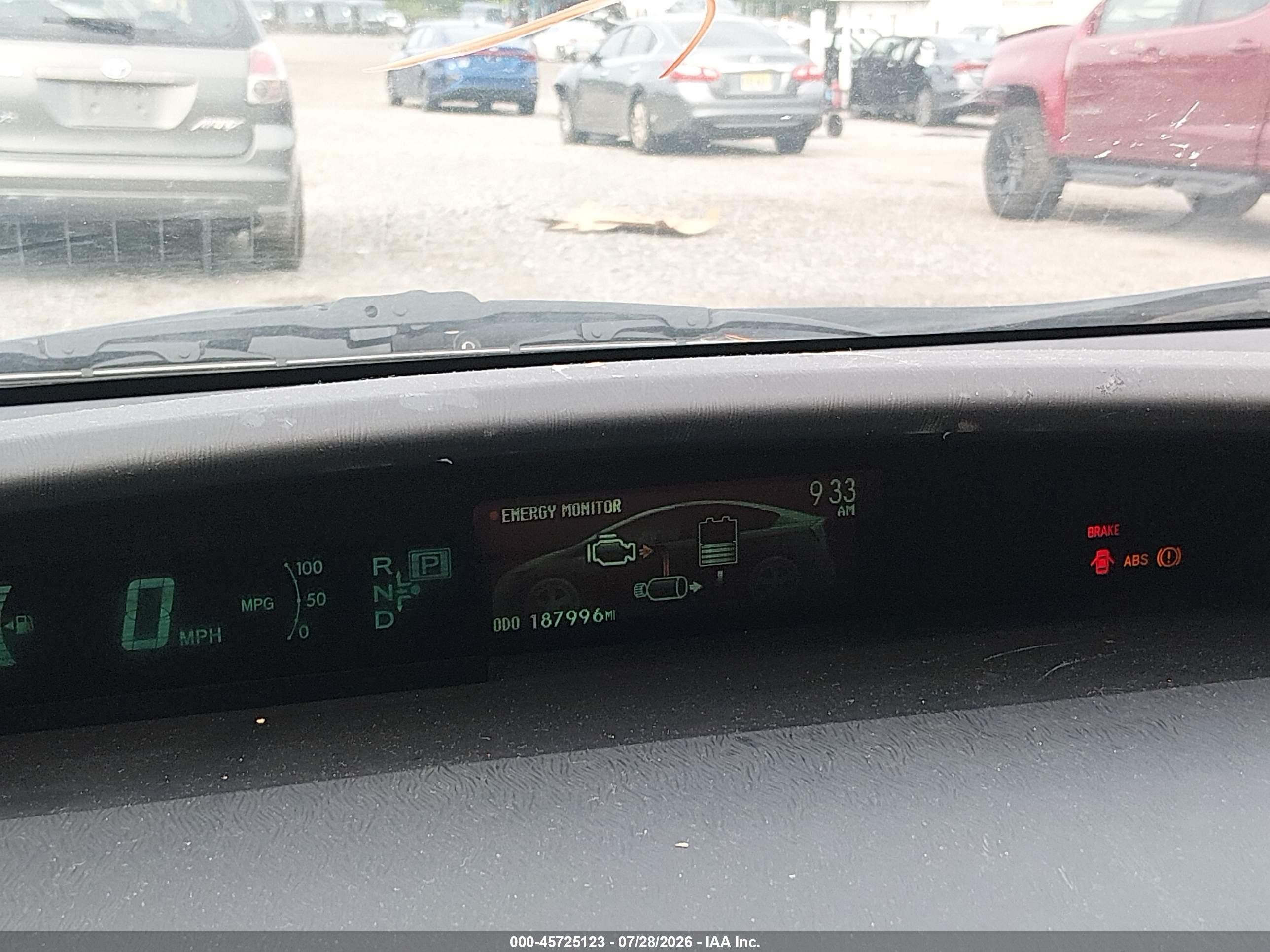 2012 Toyota Prius Two Gray vin: JTDKN3DU6C1543215