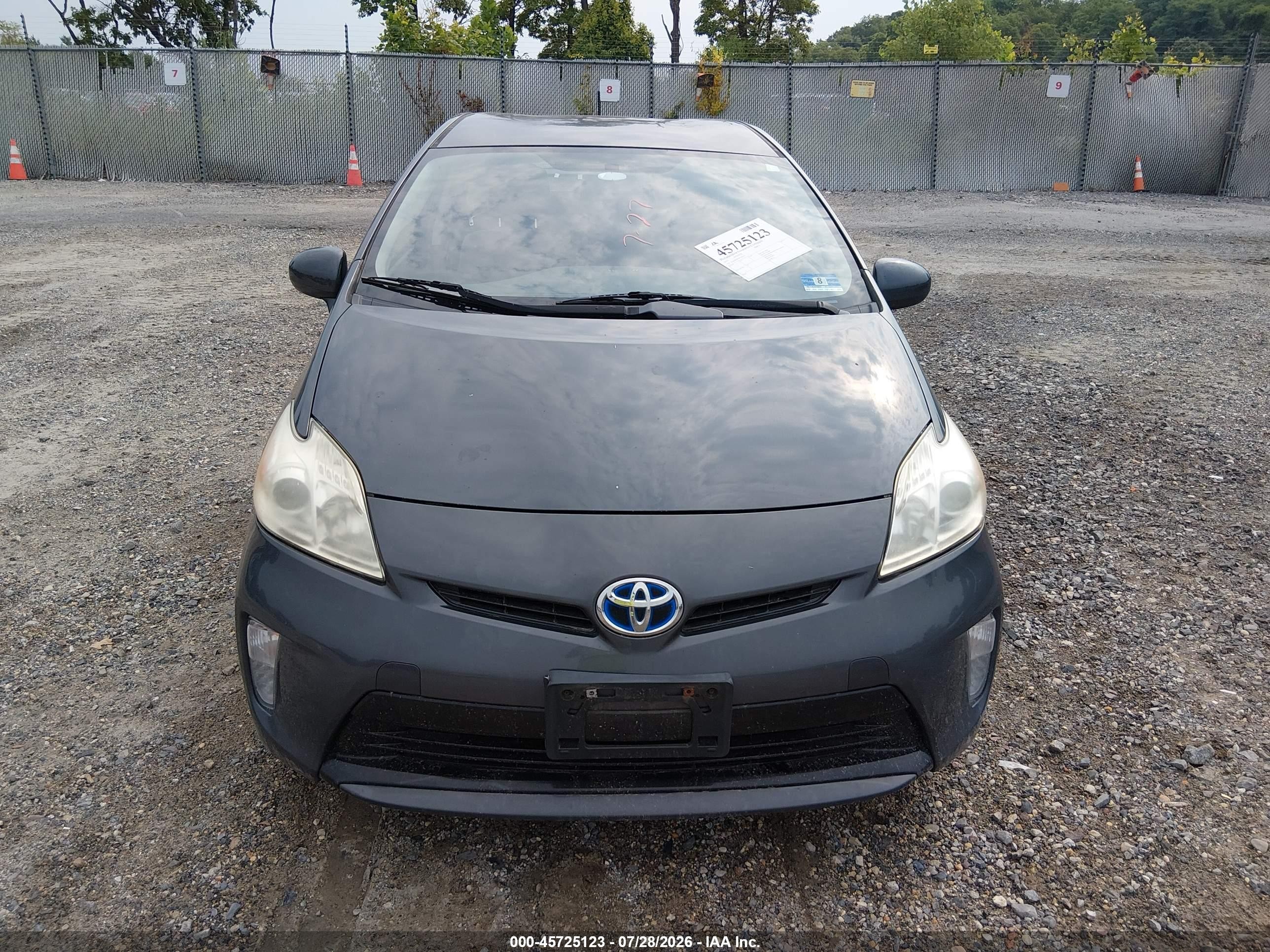 2012 Toyota Prius Two Gray vin: JTDKN3DU6C1543215