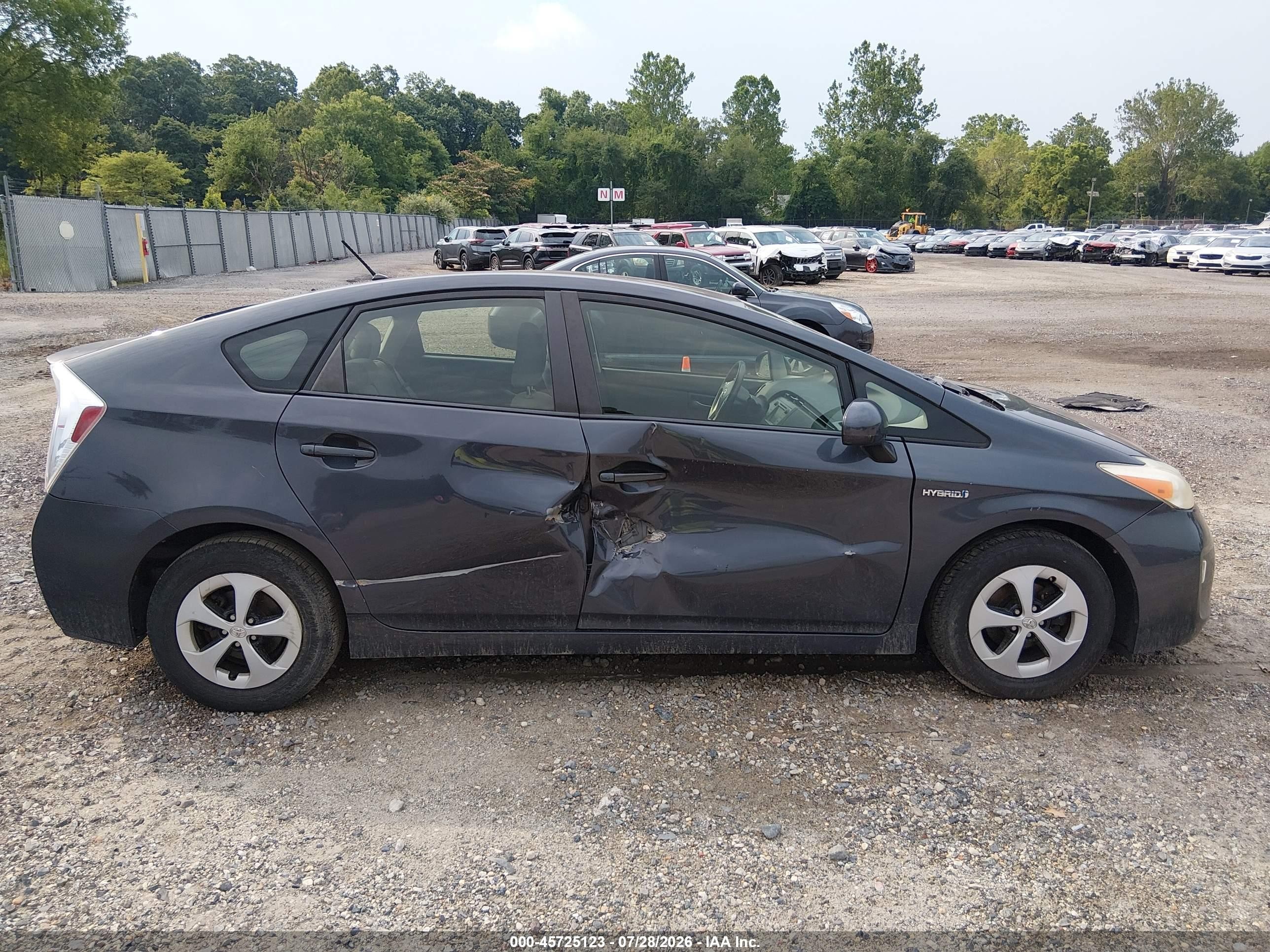 2012 Toyota Prius Two Gray vin: JTDKN3DU6C1543215