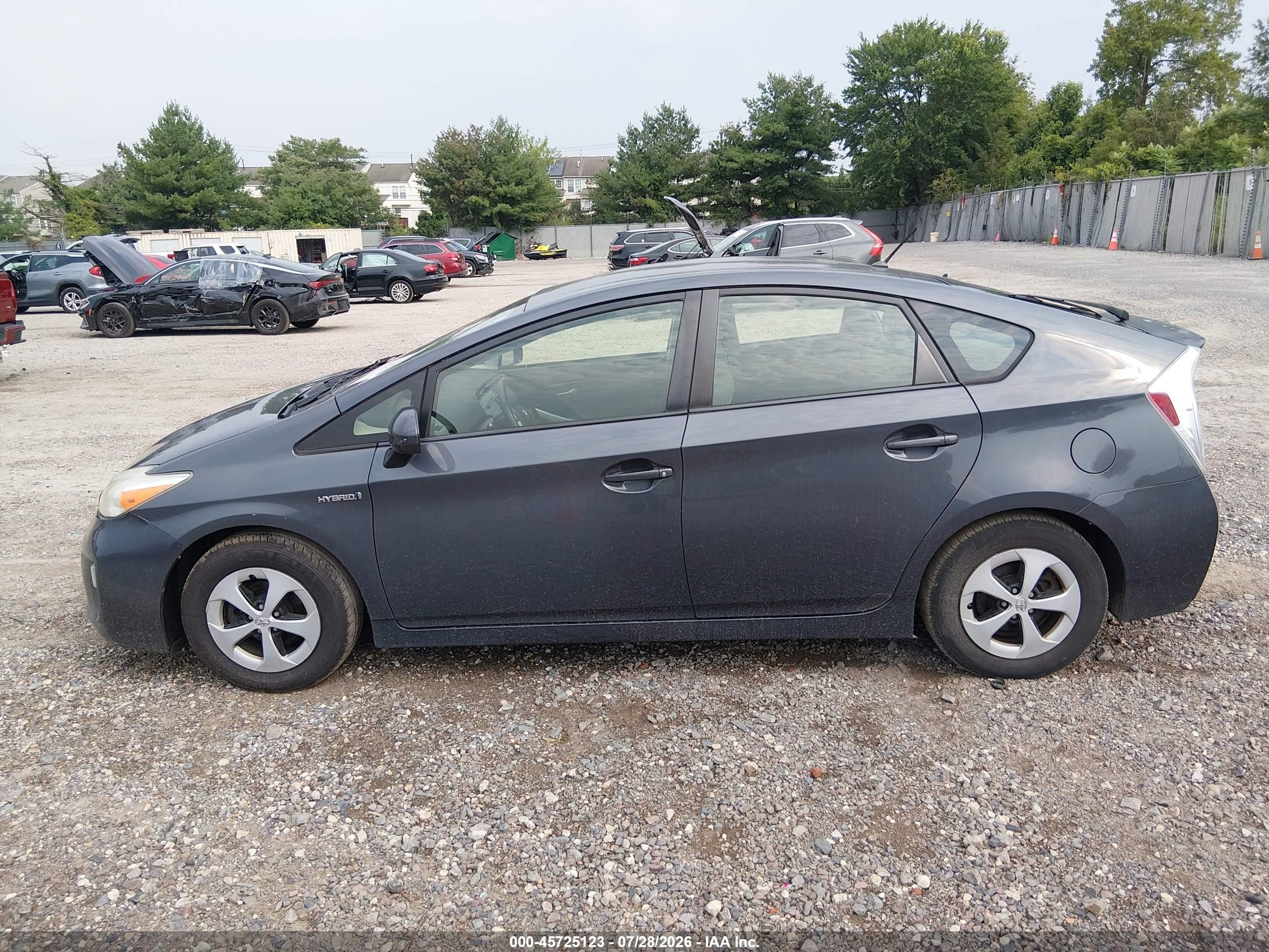 2012 Toyota Prius Two Gray vin: JTDKN3DU6C1543215