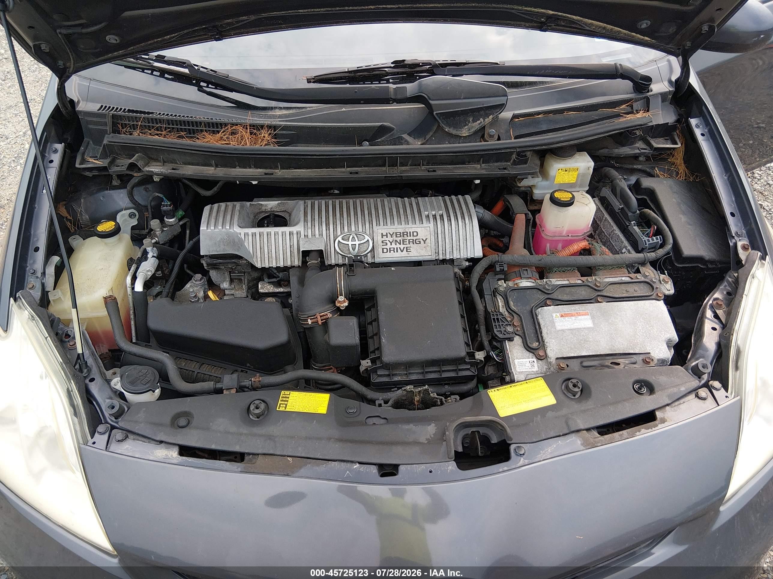 2012 Toyota Prius Two Gray vin: JTDKN3DU6C1543215
