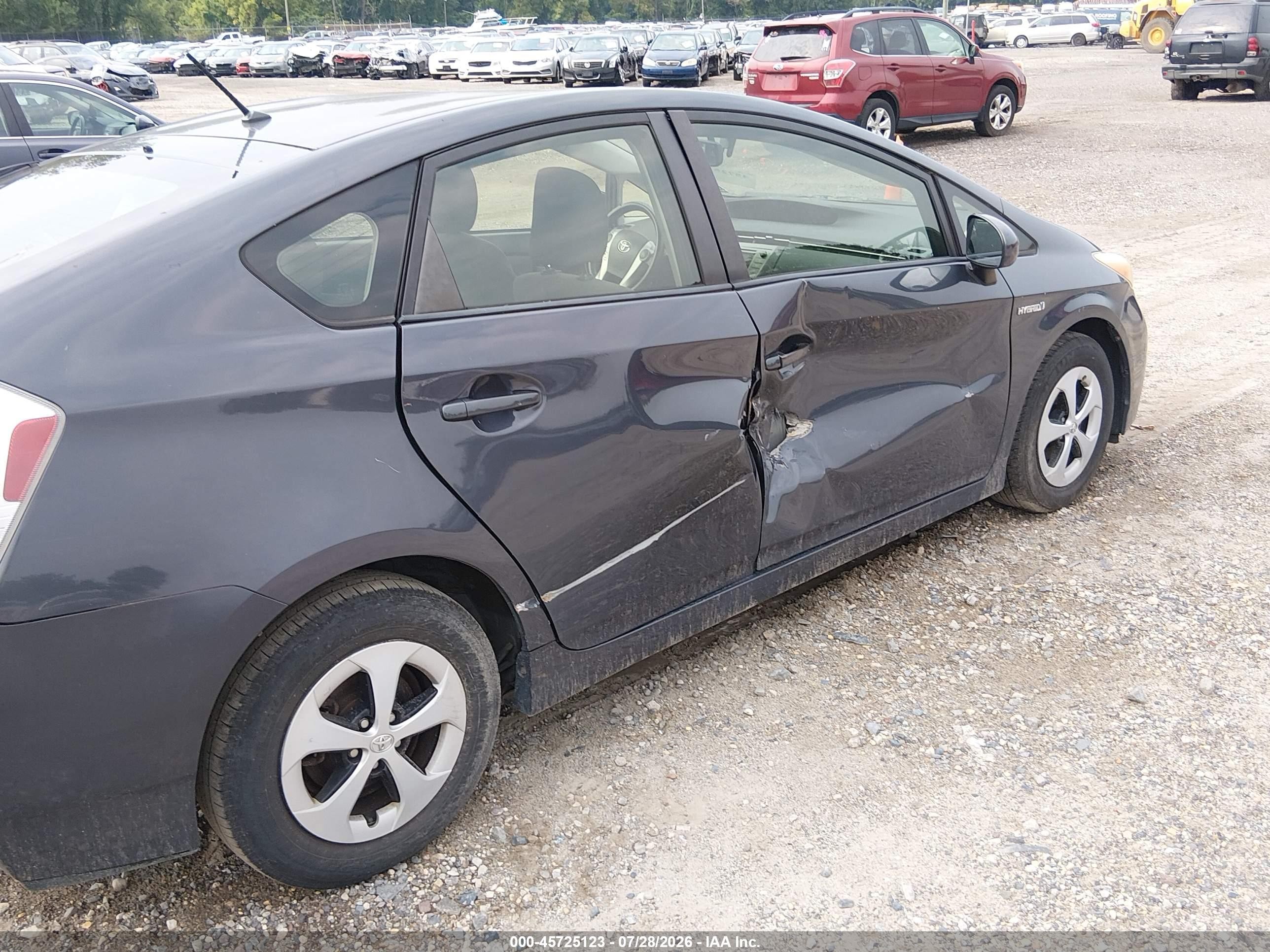 2012 Toyota Prius Two Gray vin: JTDKN3DU6C1543215