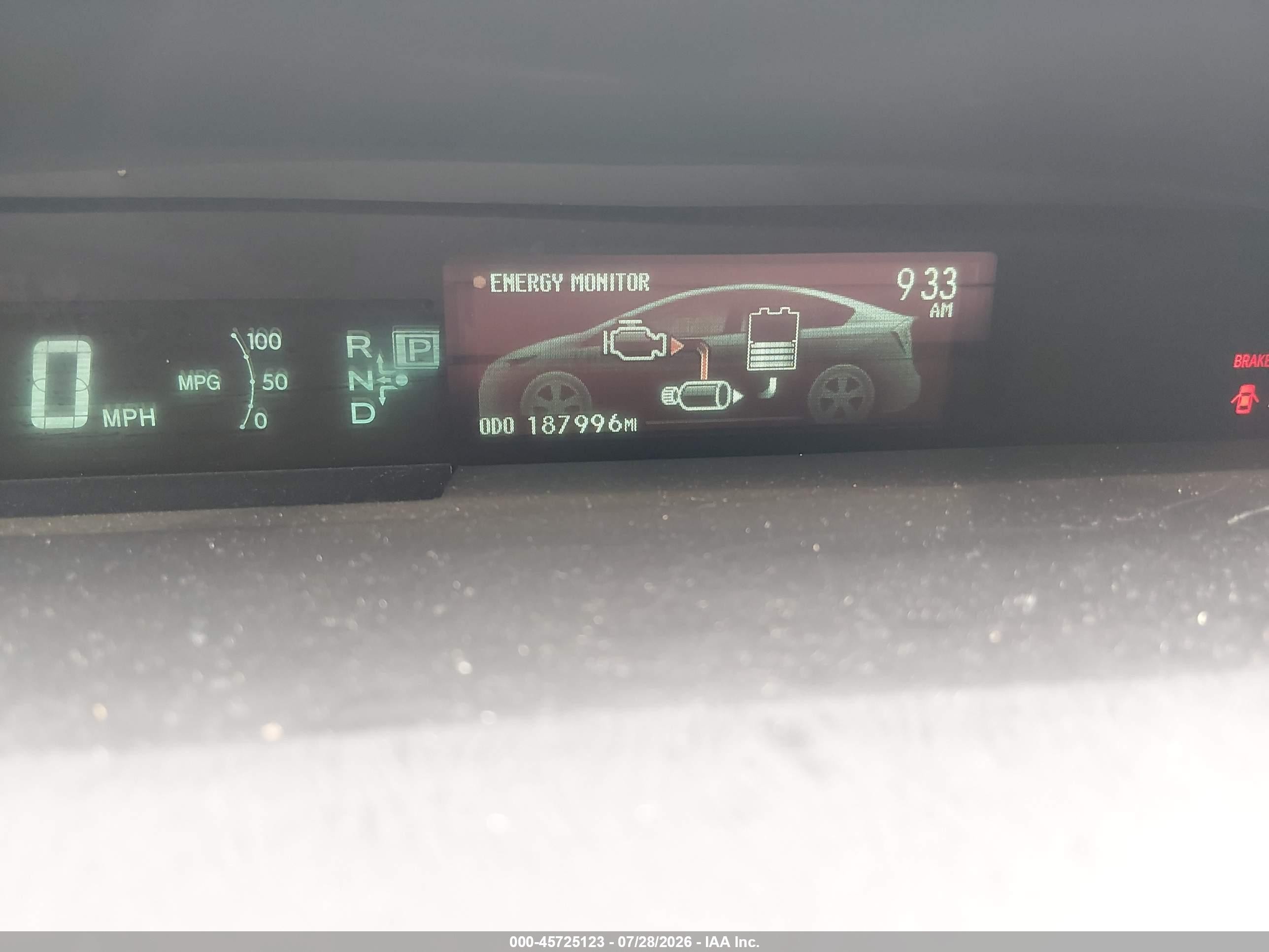 2012 Toyota Prius Two Gray vin: JTDKN3DU6C1543215