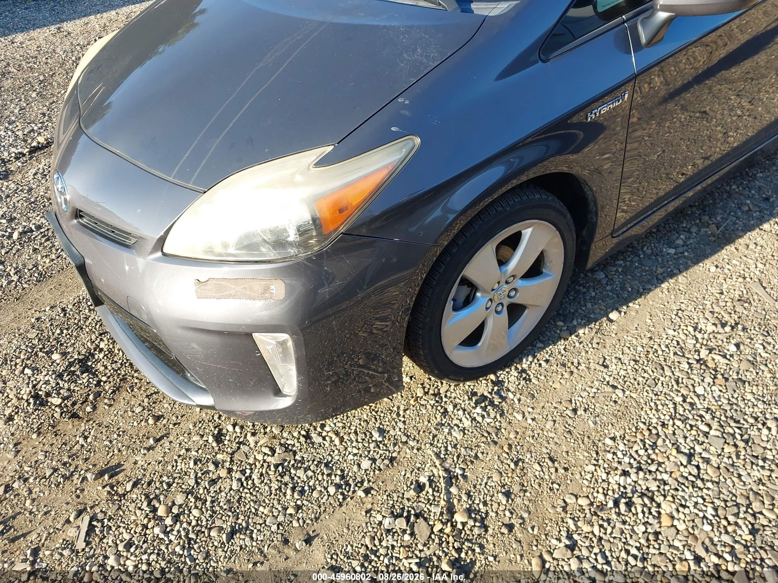 2012 Toyota Prius Five Black vin: JTDKN3DU6C1550990