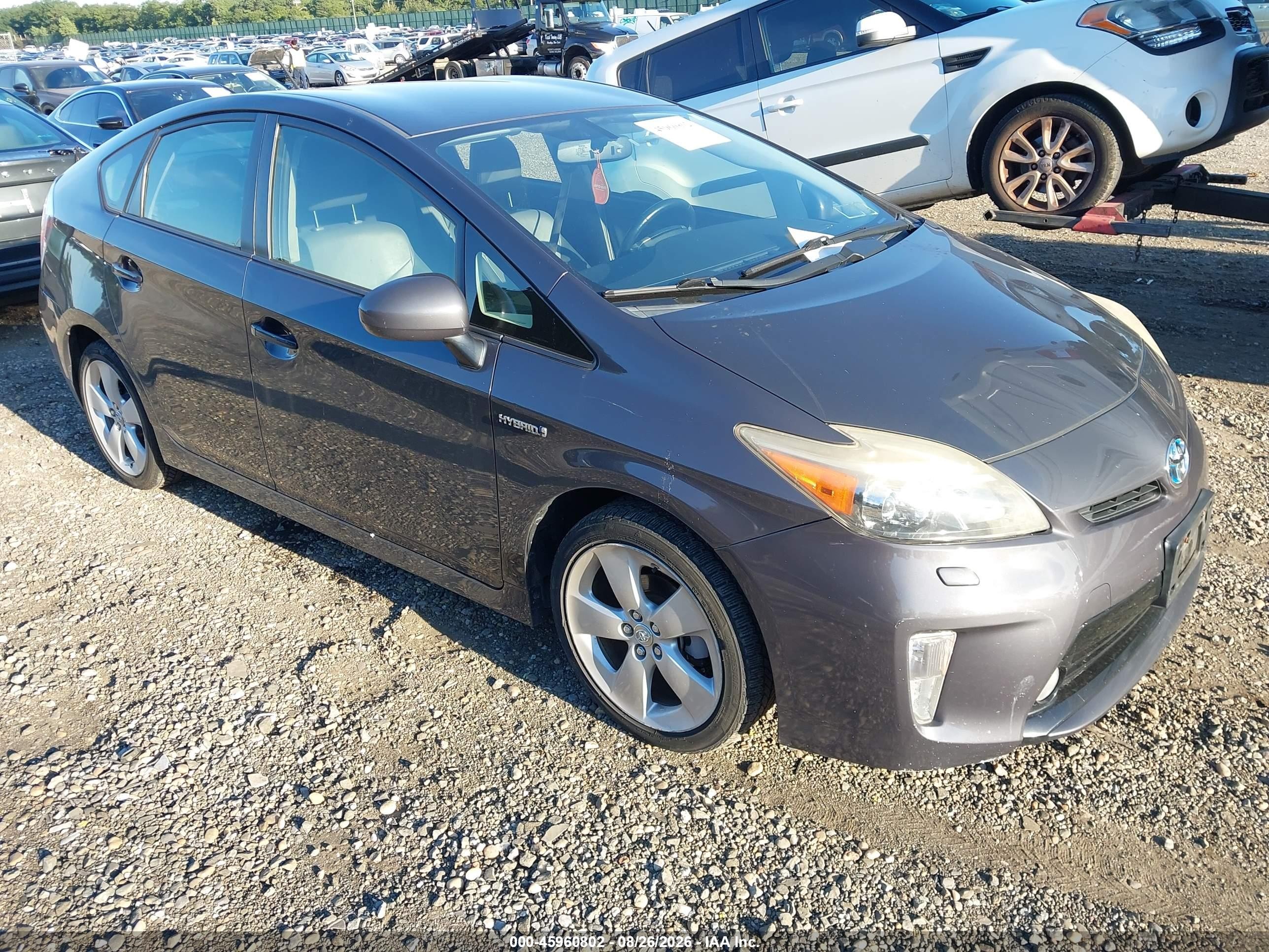 2012 Toyota Prius Five Black vin: JTDKN3DU6C1550990