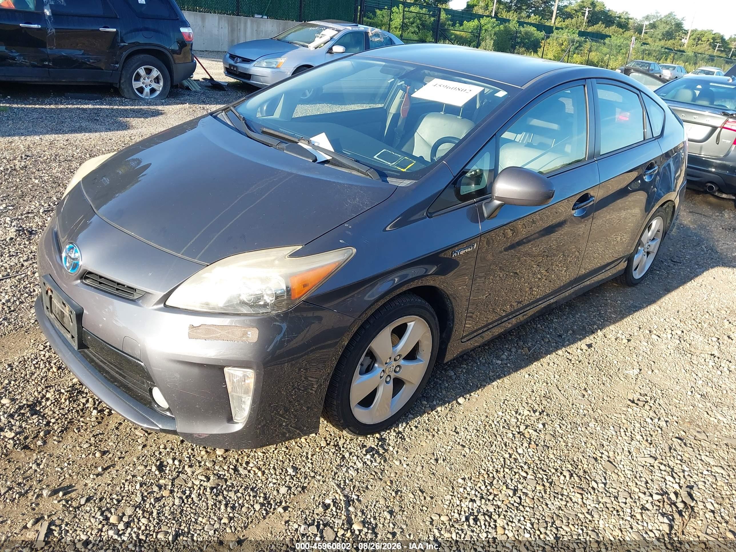 2012 Toyota Prius Five Black vin: JTDKN3DU6C1550990