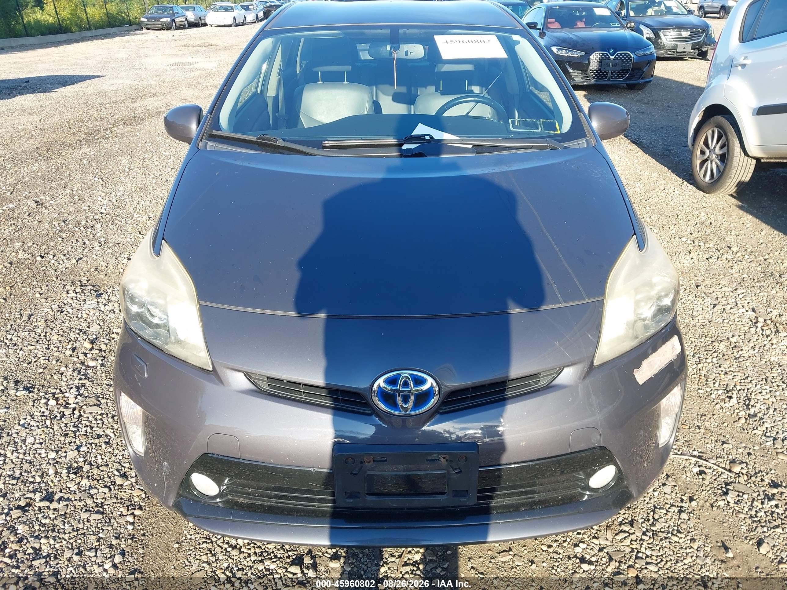 2012 Toyota Prius Five Black vin: JTDKN3DU6C1550990