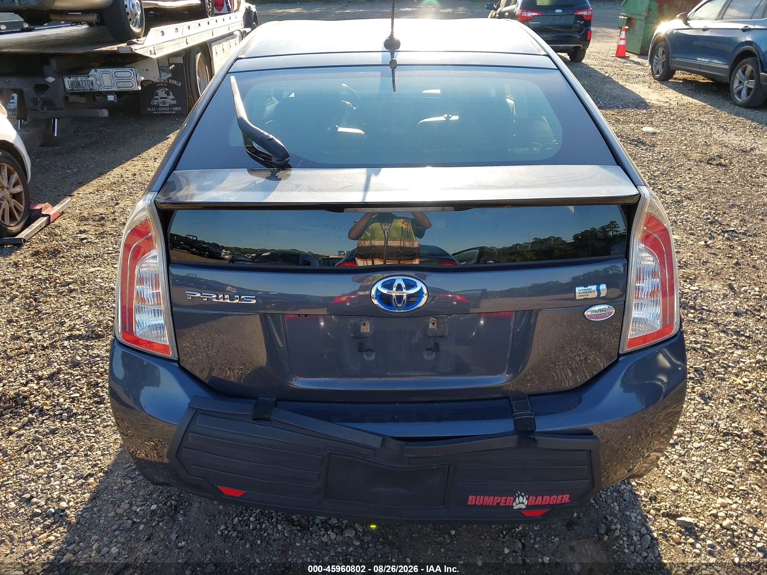 2012 Toyota Prius Five Black vin: JTDKN3DU6C1550990
