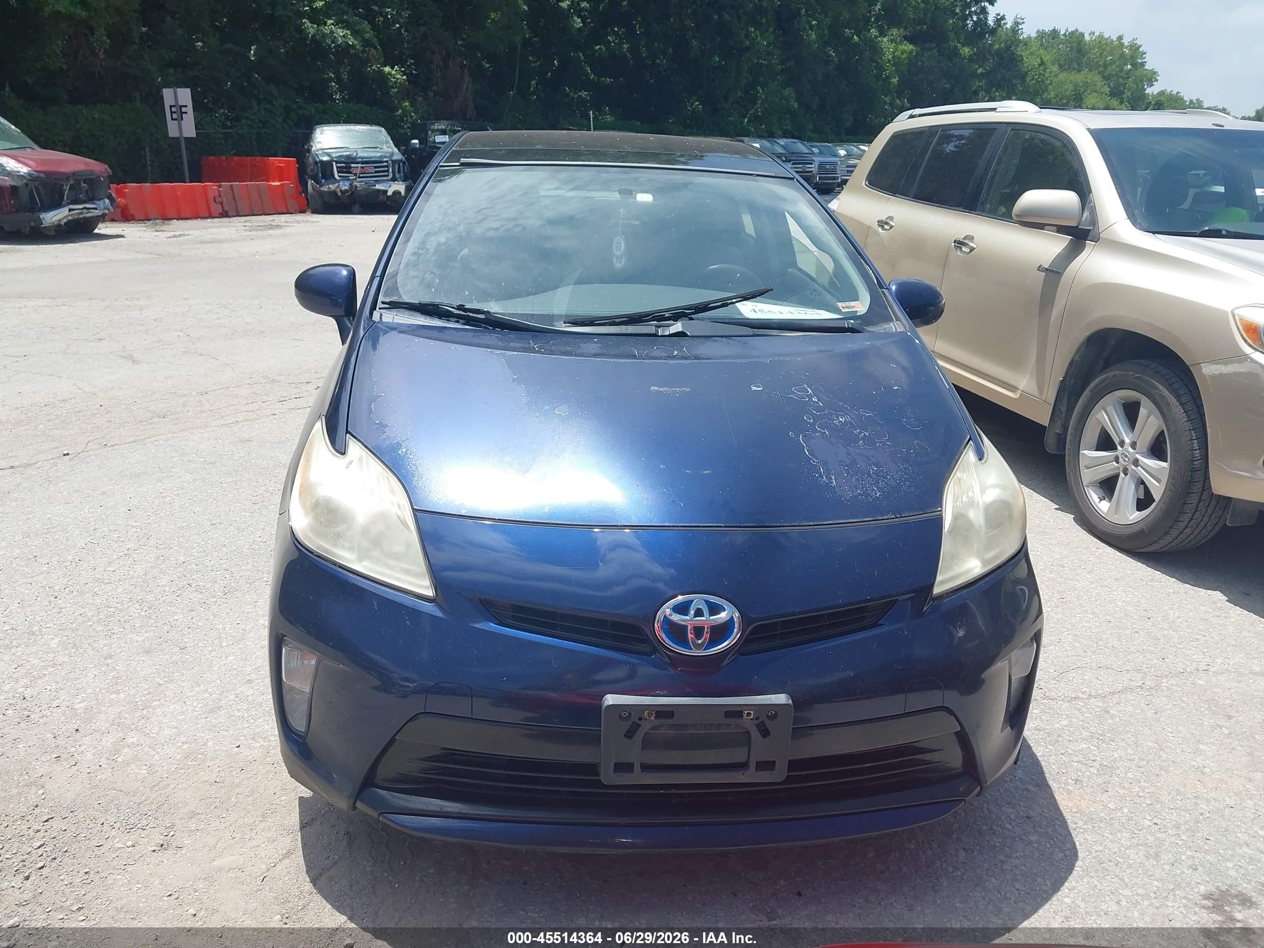 2012 Toyota Prius Three Blue vin: JTDKN3DU6C1558250