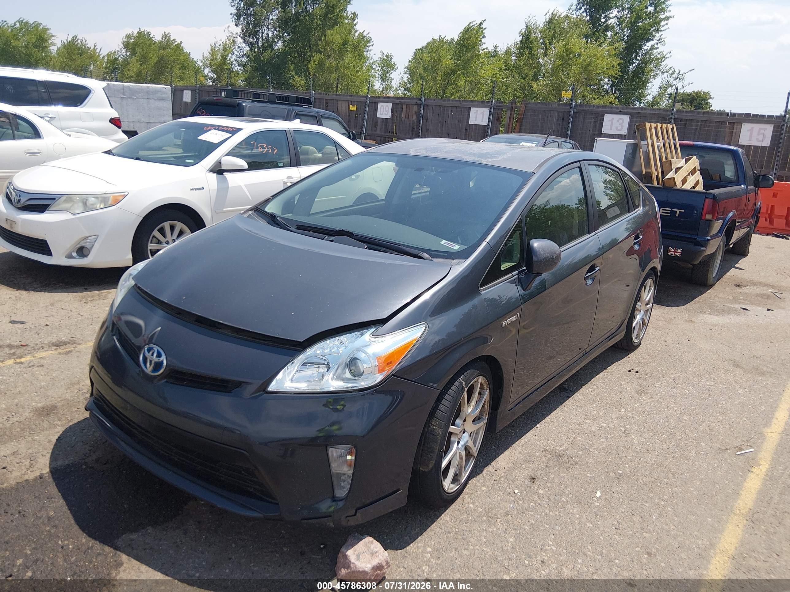 2012 Toyota Prius Three Gray vin: JTDKN3DU6C1558474