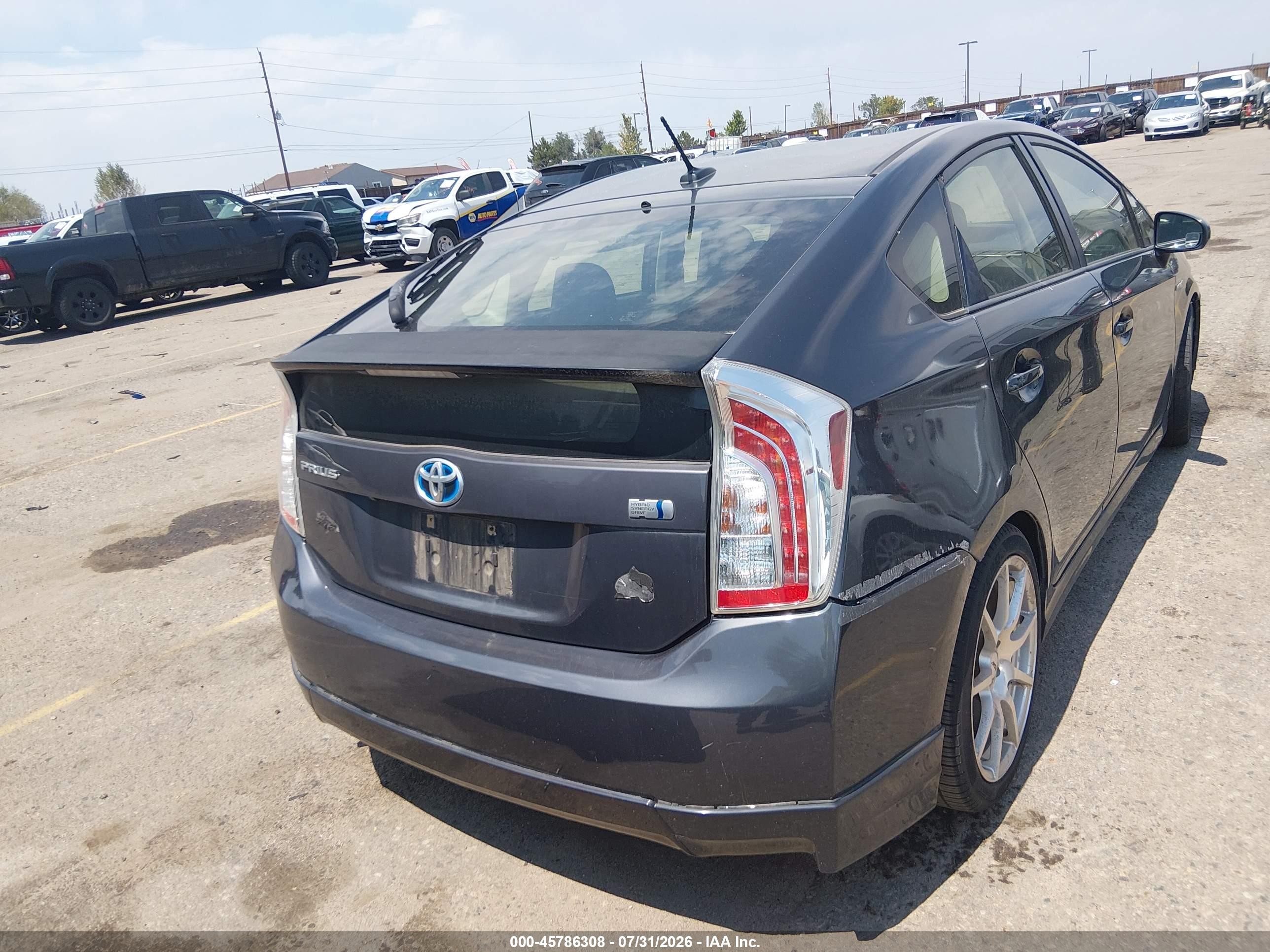 2012 Toyota Prius Three Gray vin: JTDKN3DU6C1558474
