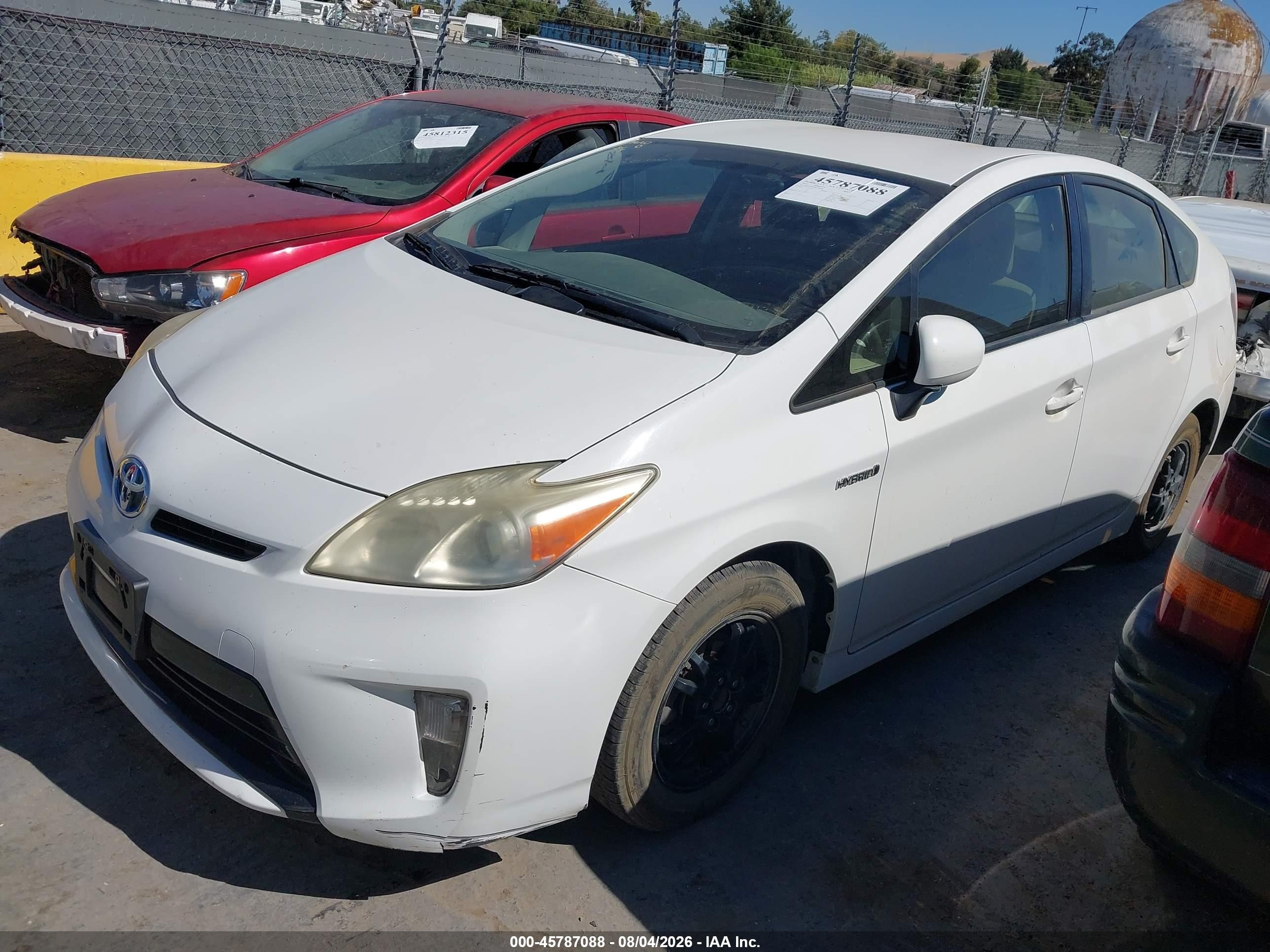 2012 Toyota Prius Two White vin: JTDKN3DU6C1565814
