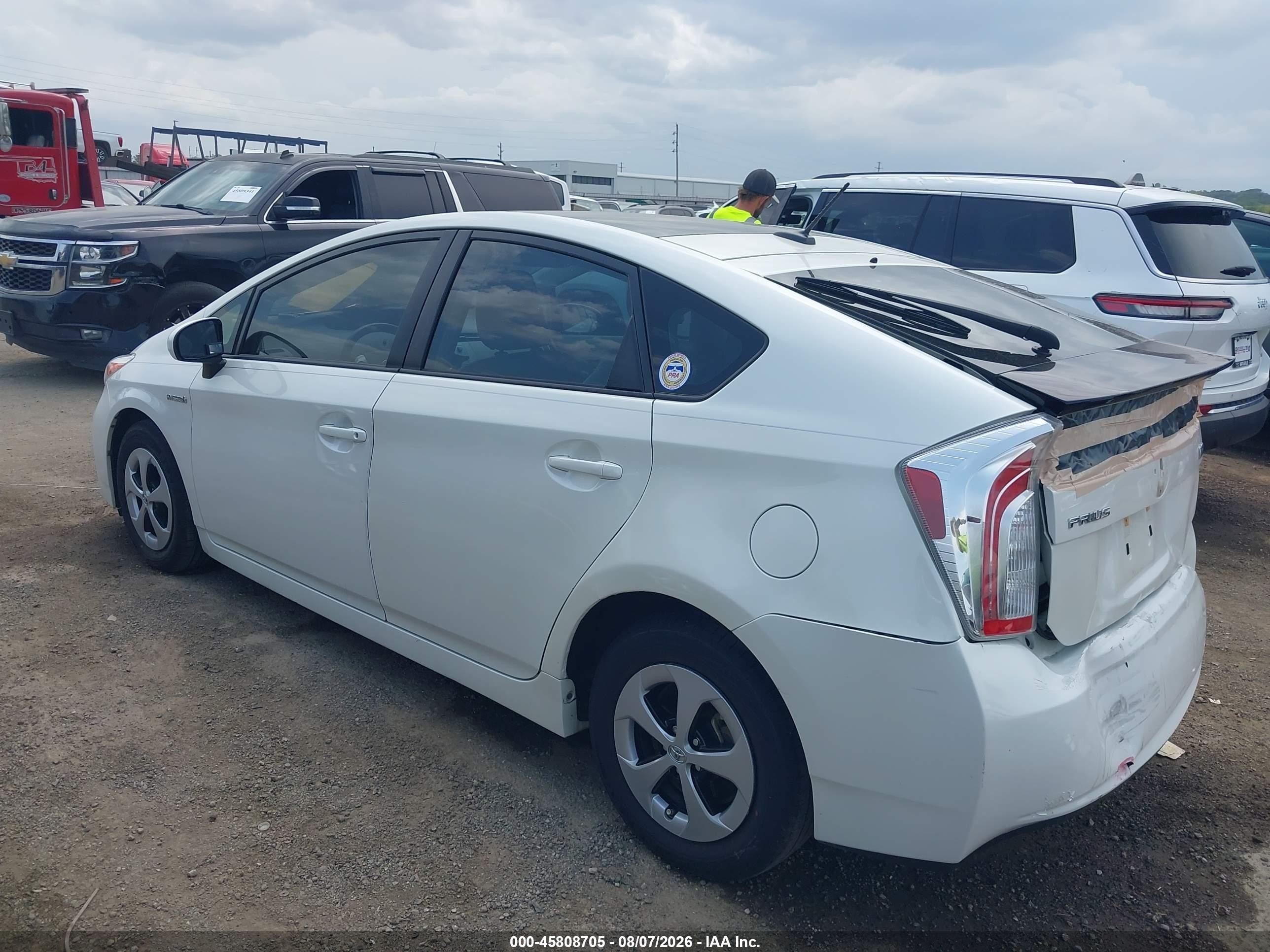 2012 Toyota Prius Three White vin: JTDKN3DU6C1572598