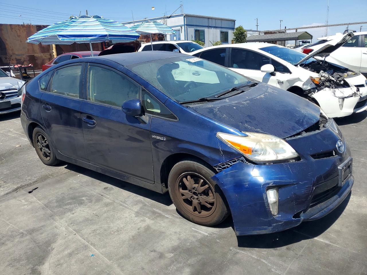 2012 Toyota Prius Two Blue vin: JTDKN3DU6C1582452