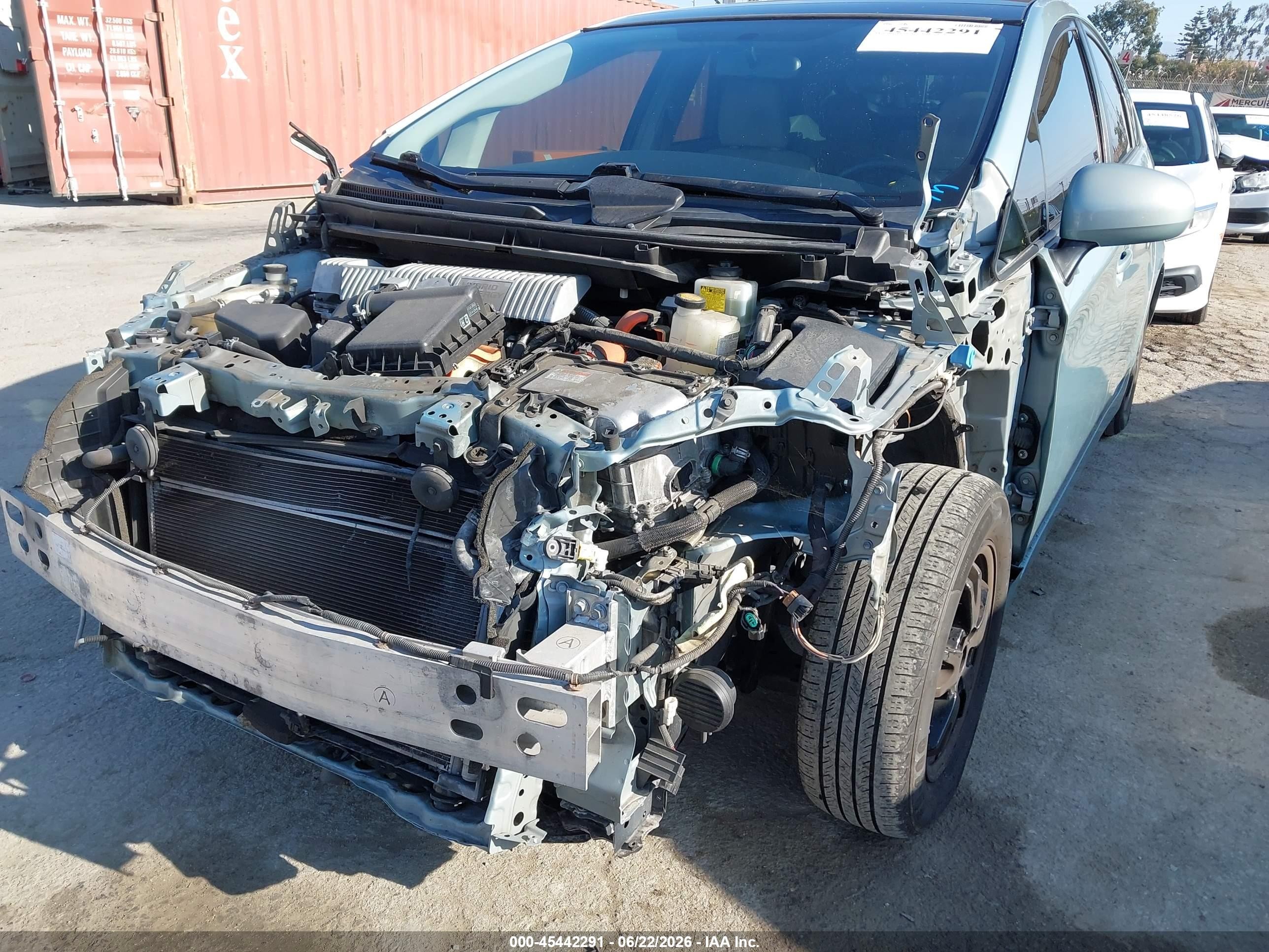 2012 Toyota Prius Three Light Blue vin: JTDKN3DU6C1596948