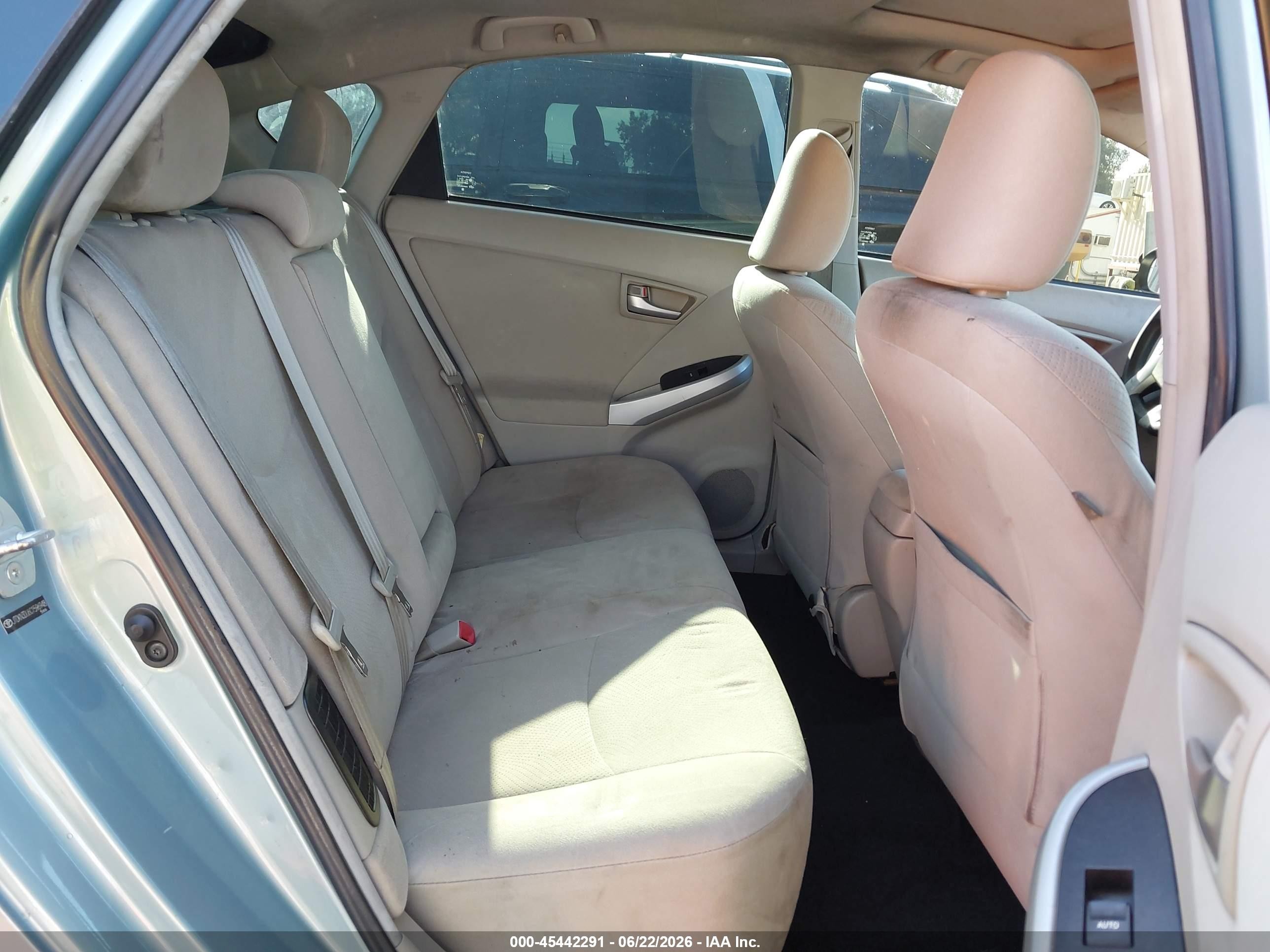 2012 Toyota Prius Three Light Blue vin: JTDKN3DU6C1596948
