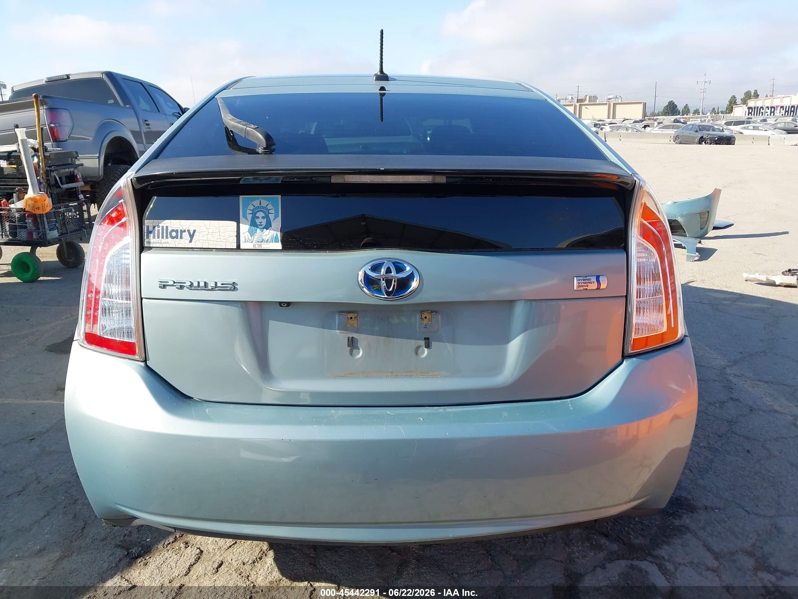 2012 Toyota Prius Three Light Blue vin: JTDKN3DU6C1596948