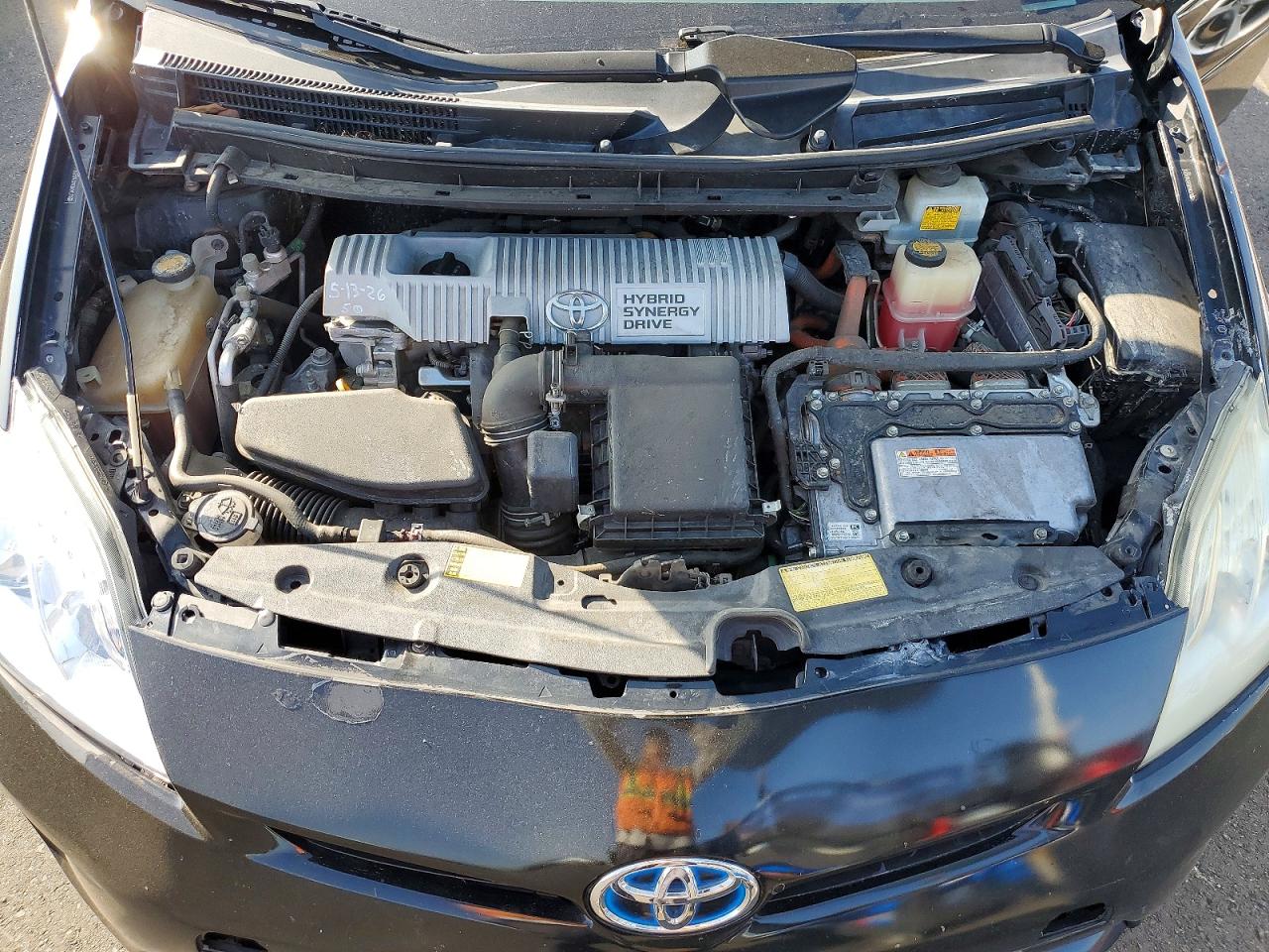2012 Toyota Prius Two Black vin: JTDKN3DU6C1604370