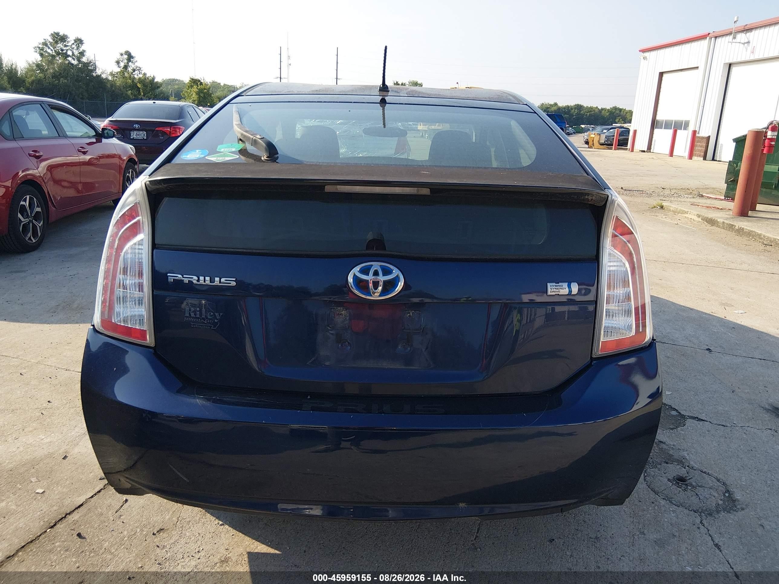 2012 Toyota Prius Two Blue vin: JTDKN3DU6C1611707