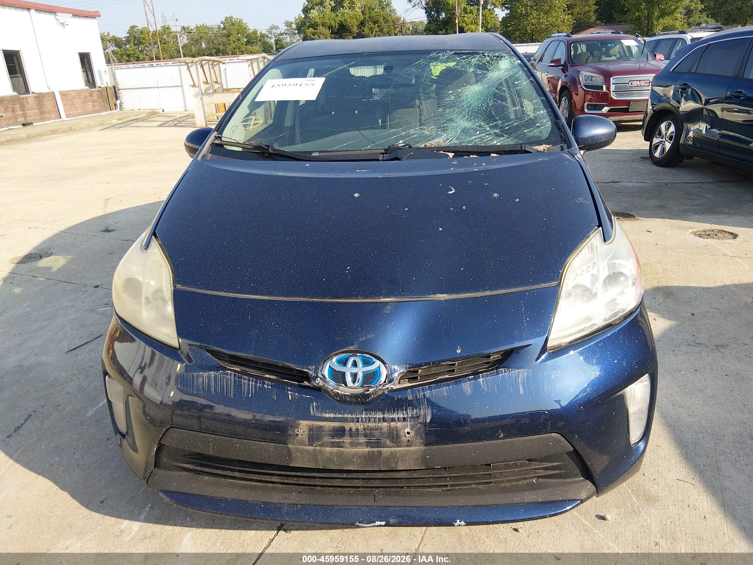 2012 Toyota Prius Two Blue vin: JTDKN3DU6C1611707