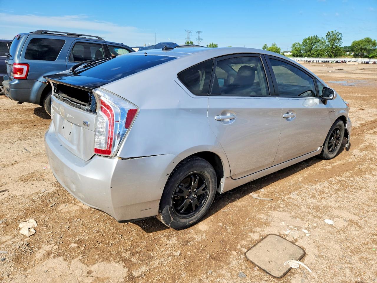 2012 Toyota Prius Three Silver vin: JTDKN3DU6C5379912
