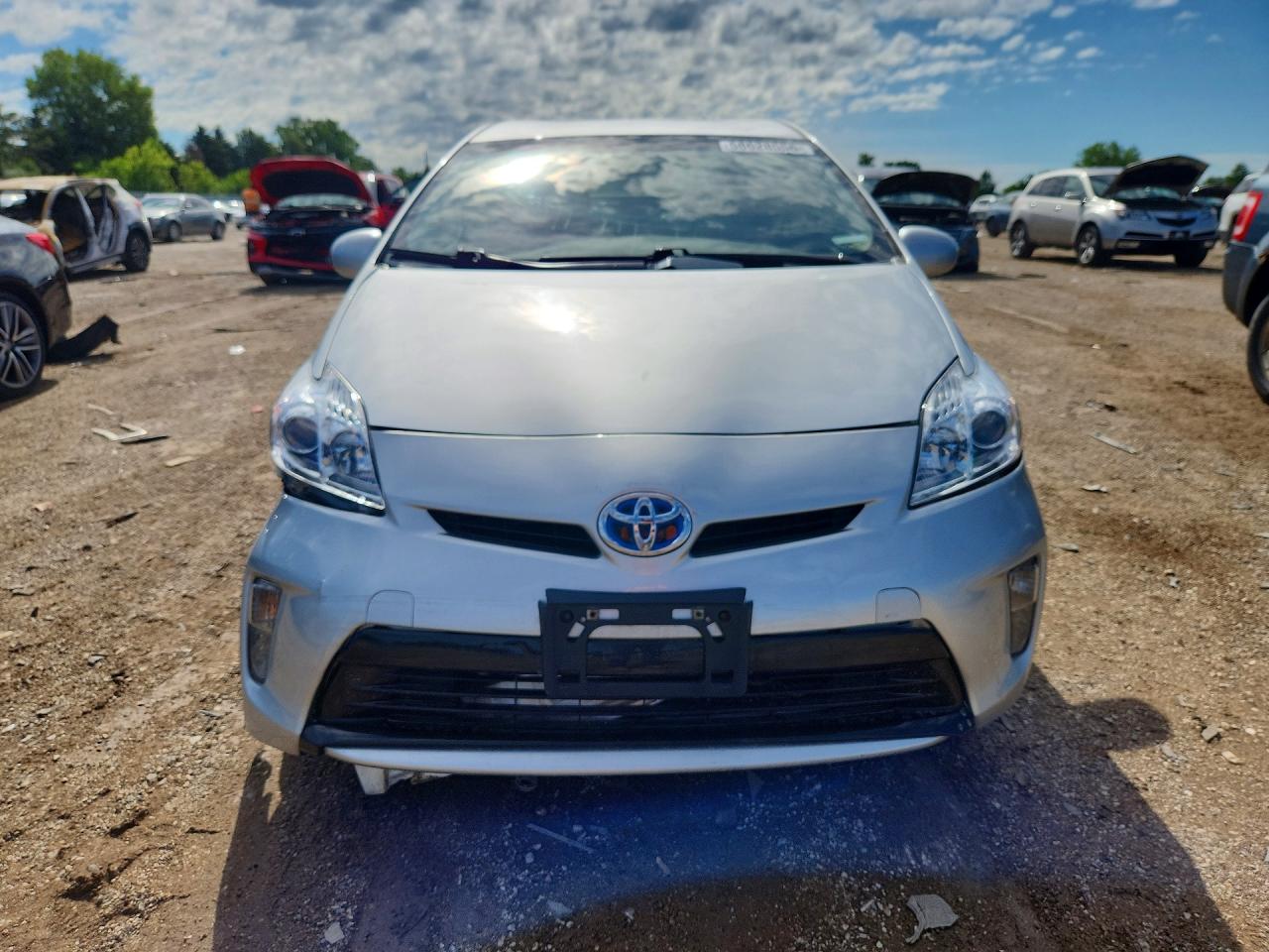 2012 Toyota Prius Three Silver vin: JTDKN3DU6C5379912