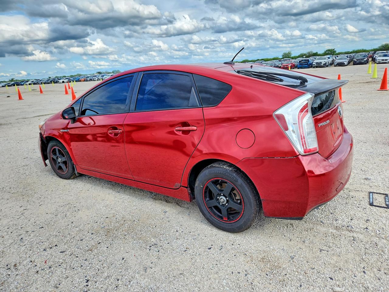 2012 Toyota Prius Three Red vin: JTDKN3DU6C5388593