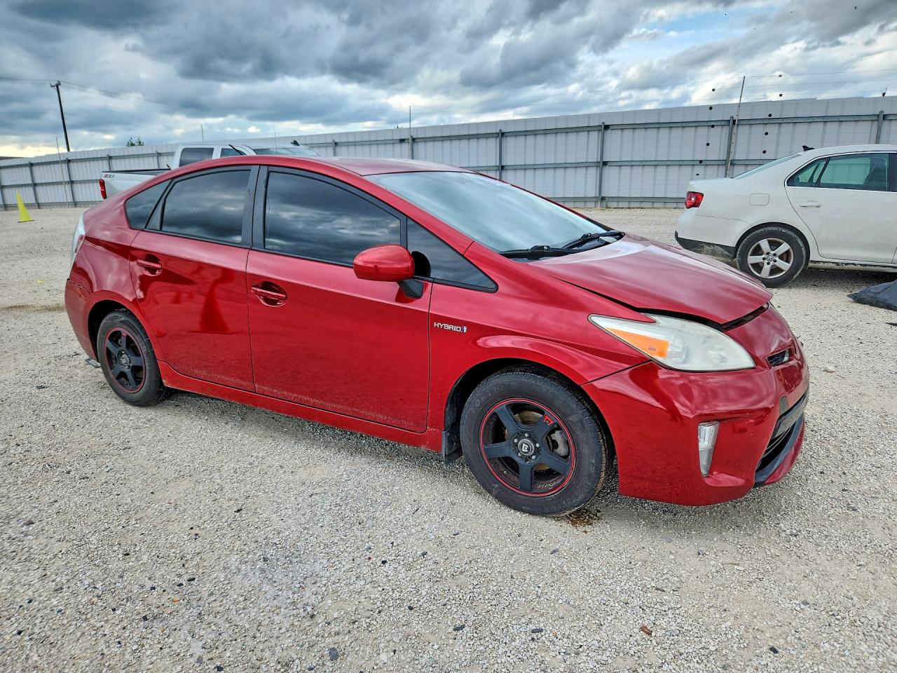 2012 Toyota Prius Three Red vin: JTDKN3DU6C5388593