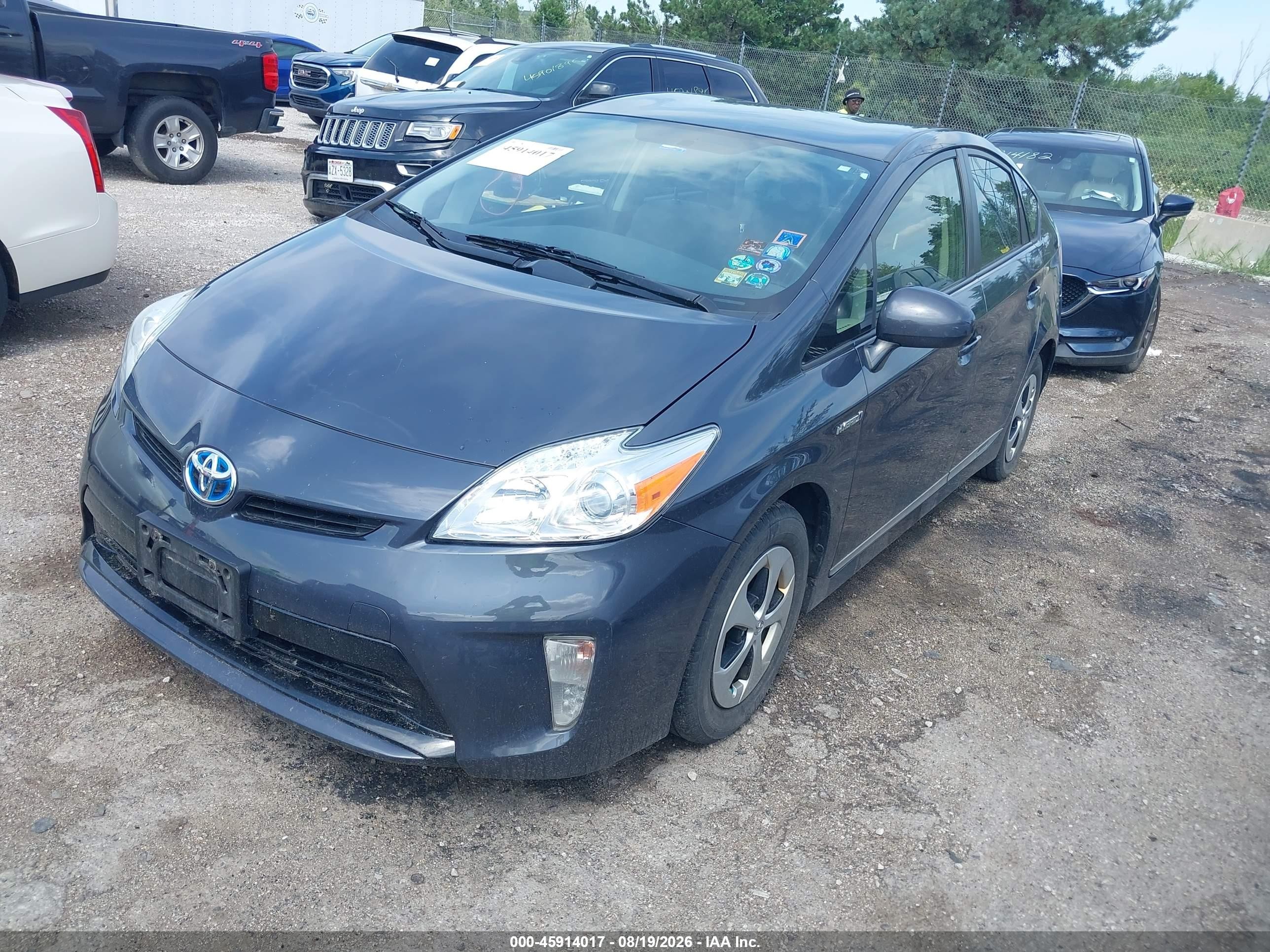 2012 Toyota Prius Two Gray vin: JTDKN3DU6C5416022