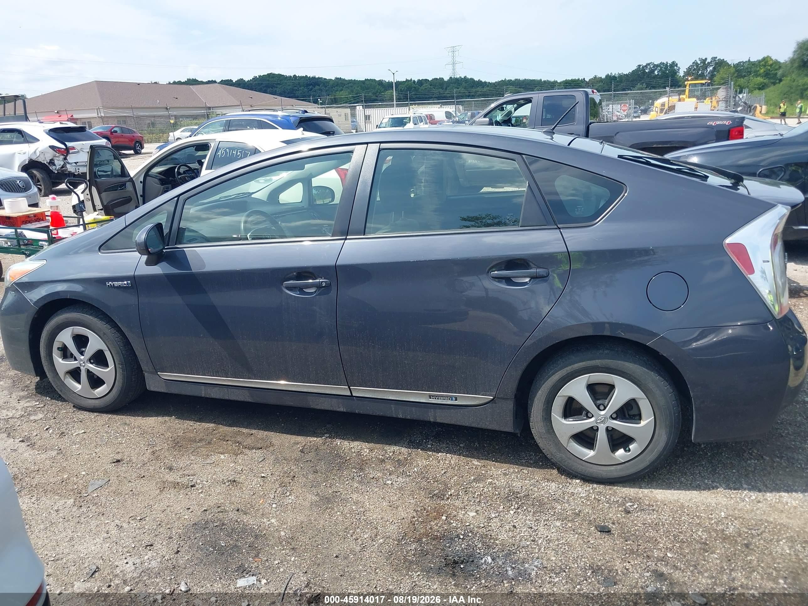 2012 Toyota Prius Two Gray vin: JTDKN3DU6C5416022