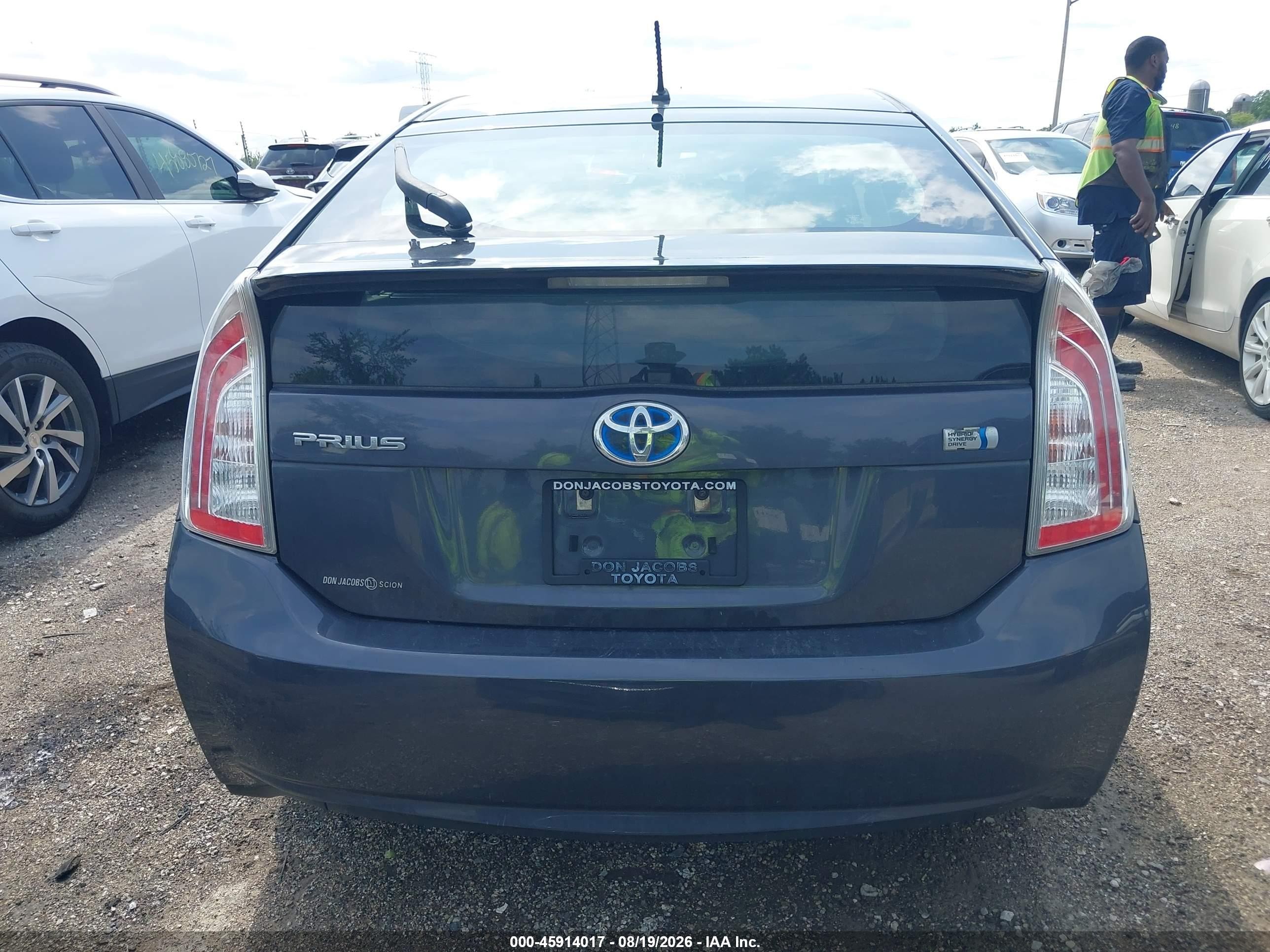 2012 Toyota Prius Two Gray vin: JTDKN3DU6C5416022