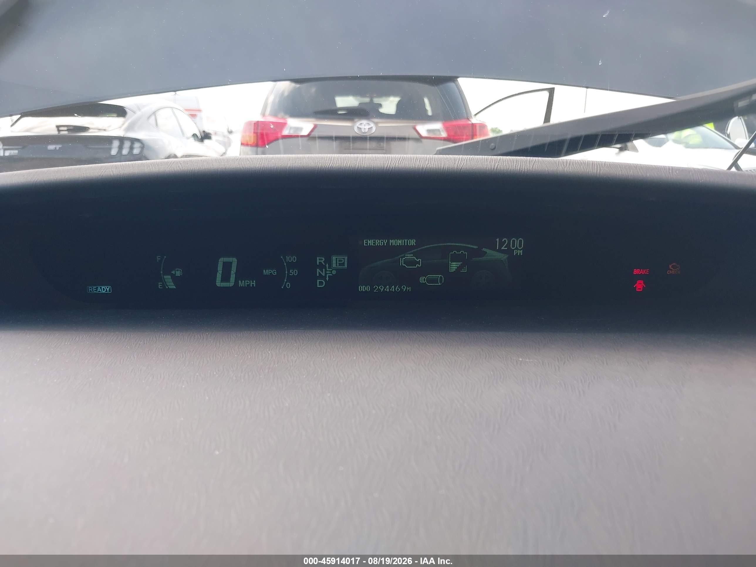 2012 Toyota Prius Two Gray vin: JTDKN3DU6C5416022