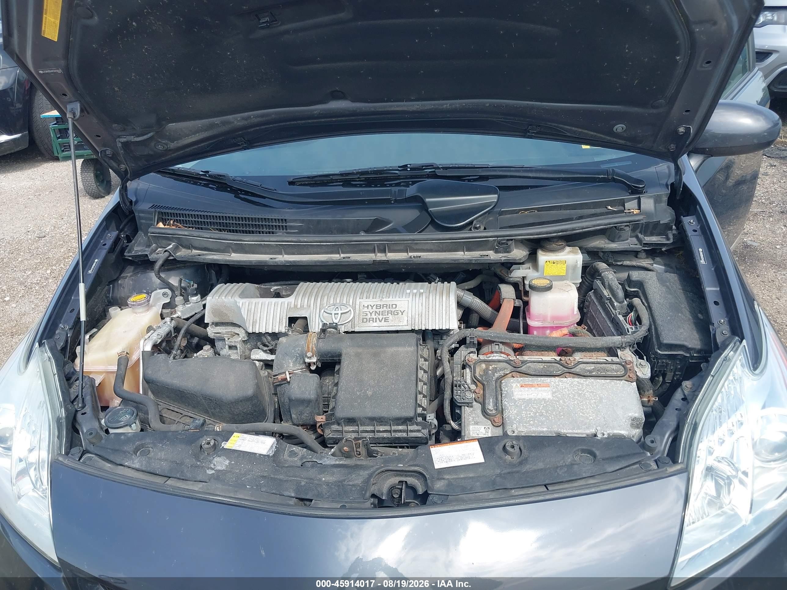 2012 Toyota Prius Two Gray vin: JTDKN3DU6C5416022