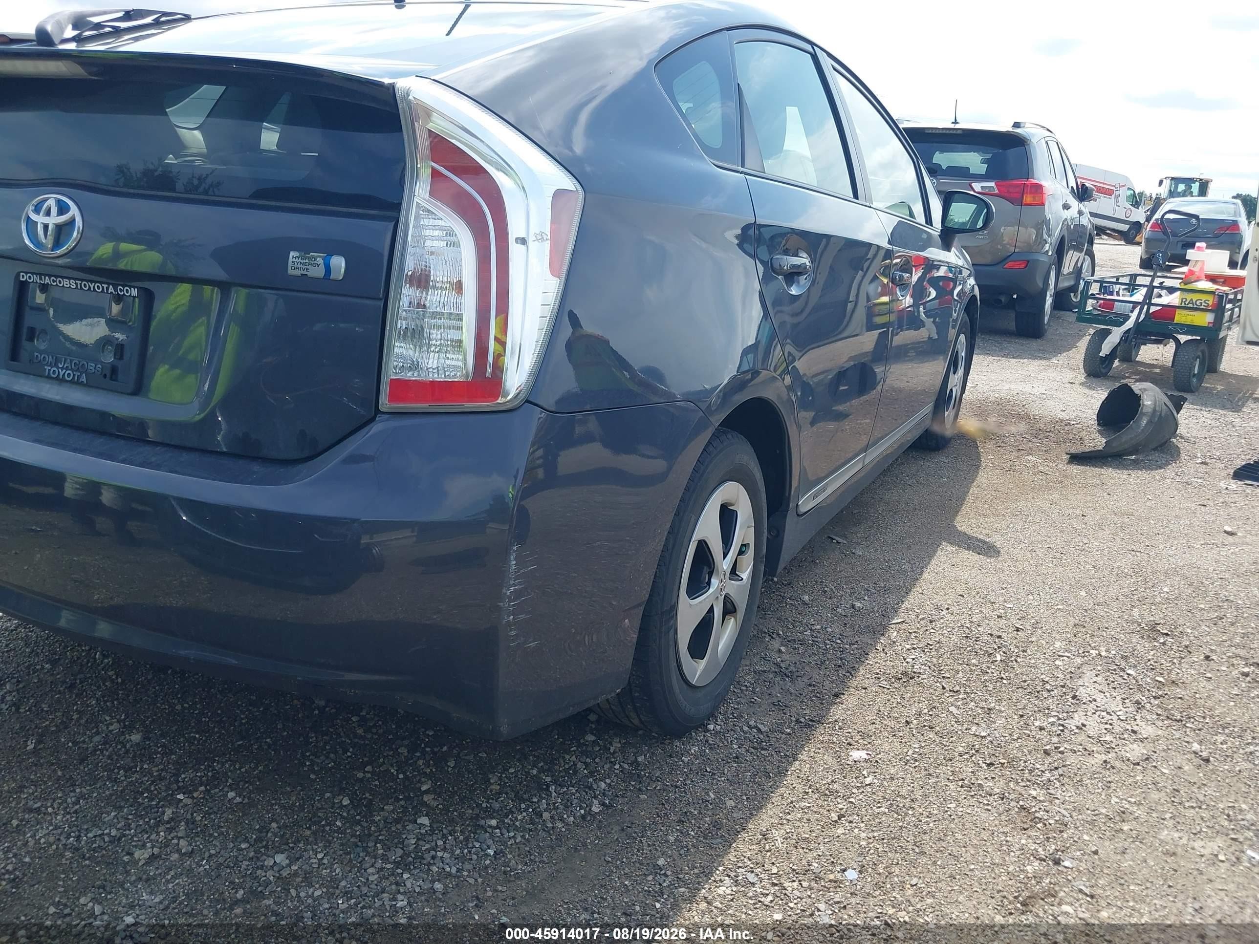 2012 Toyota Prius Two Gray vin: JTDKN3DU6C5416022