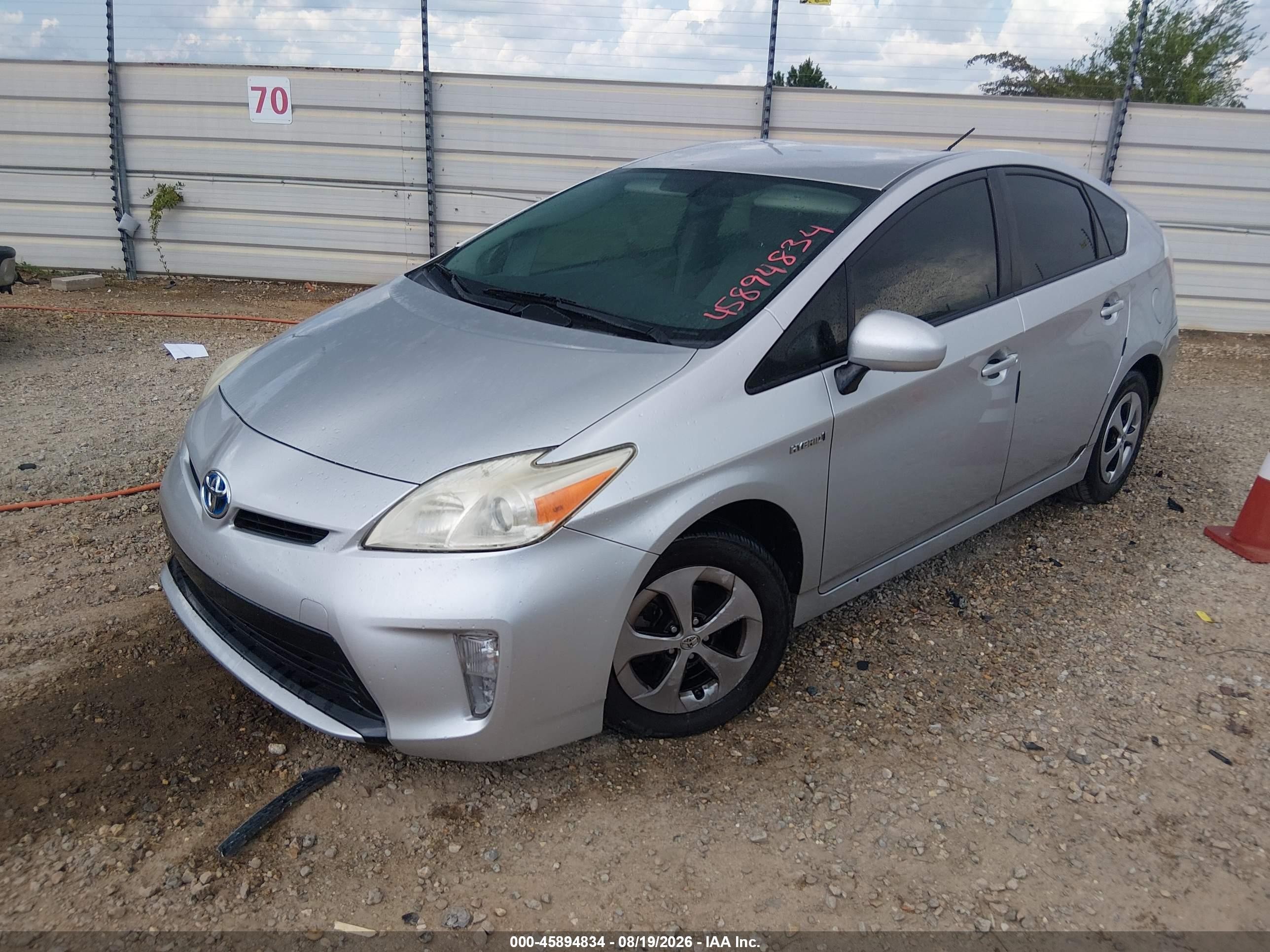 2012 Toyota Prius Two Silver vin: JTDKN3DU6C5418255