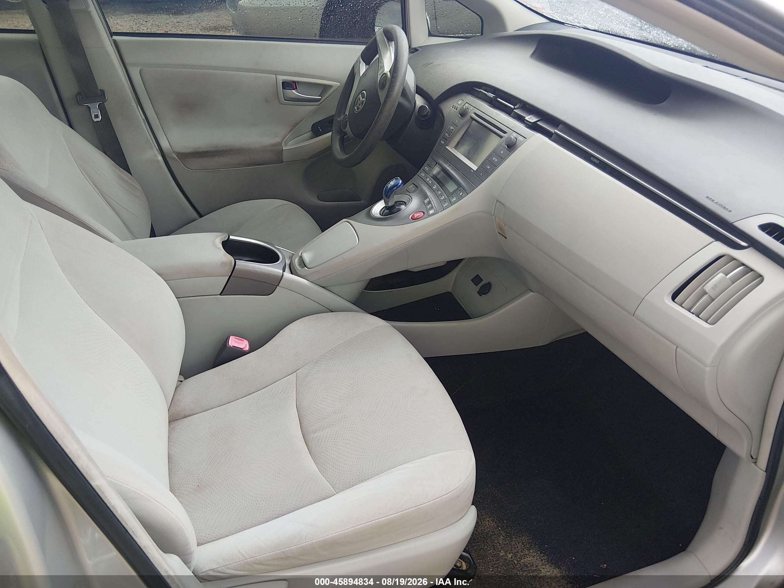 2012 Toyota Prius Two Silver vin: JTDKN3DU6C5418255