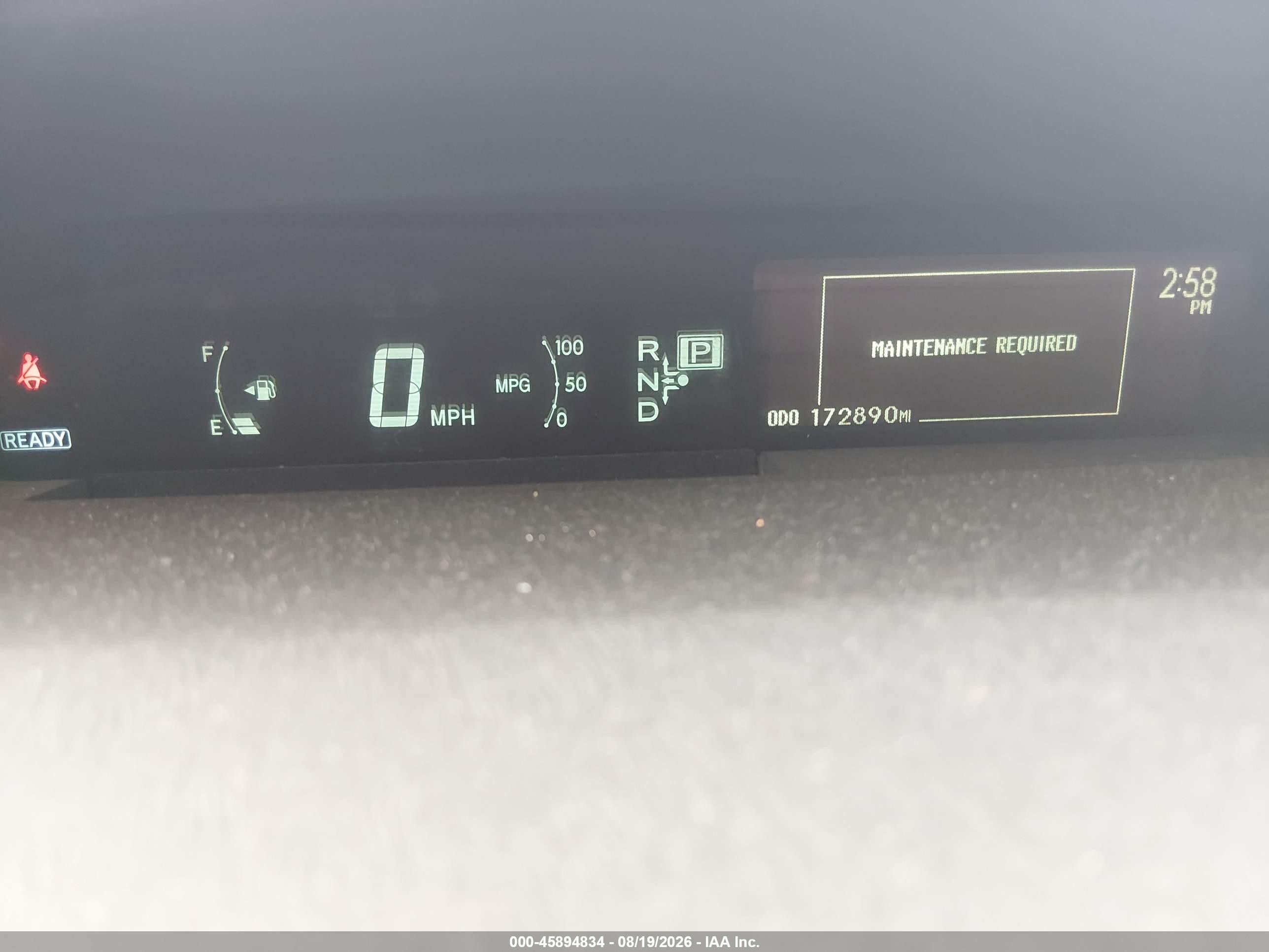 2012 Toyota Prius Two Silver vin: JTDKN3DU6C5418255