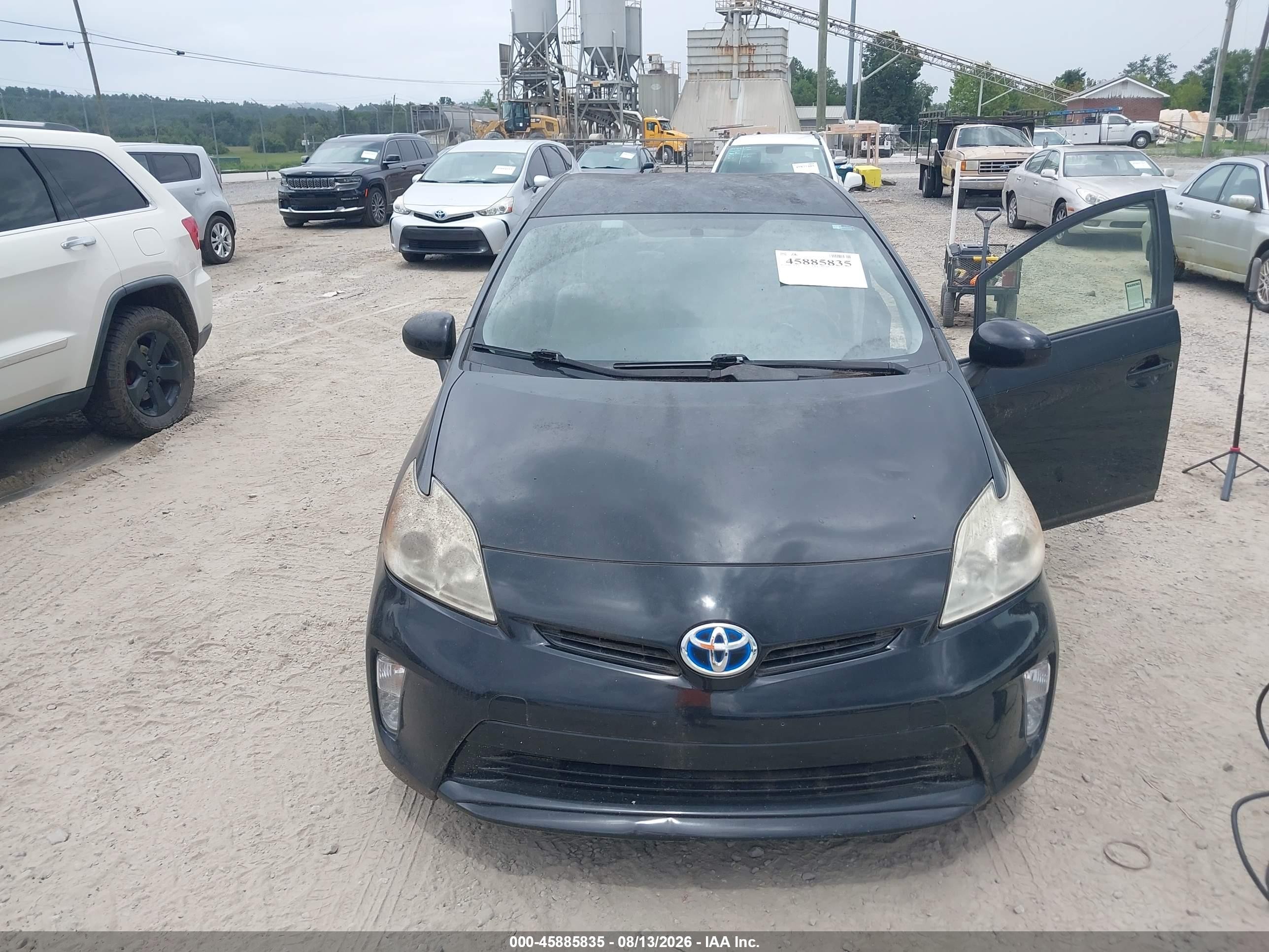 2012 Toyota Prius Two Черный vin: JTDKN3DU6C5425366
